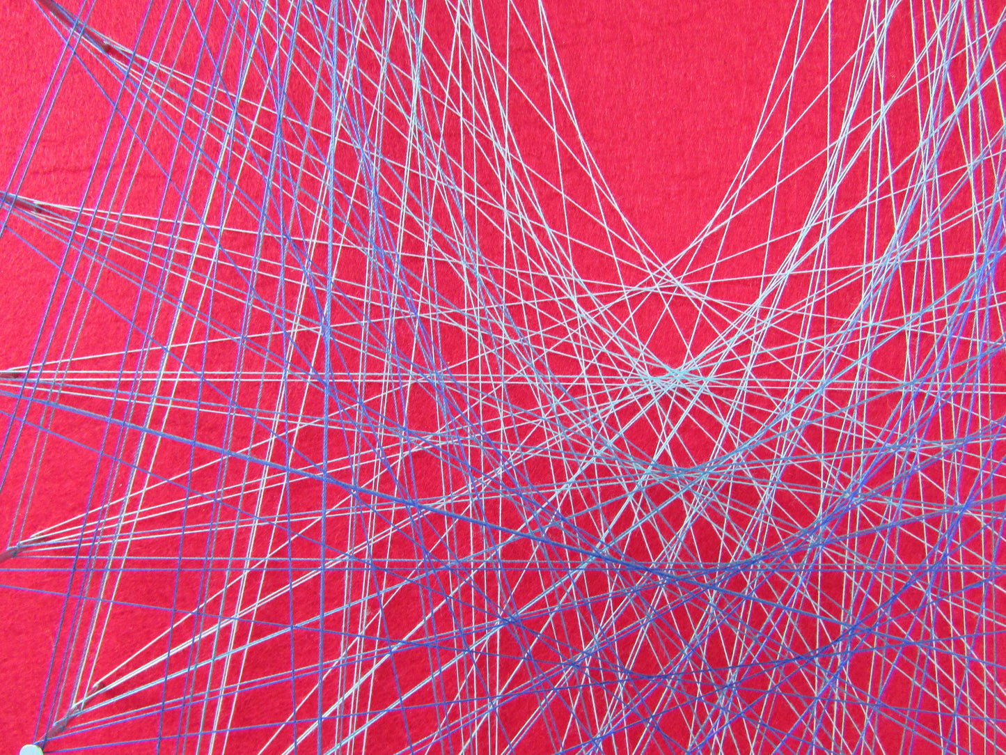 Home-made "Teardrop" string art made from original 1973 pattern