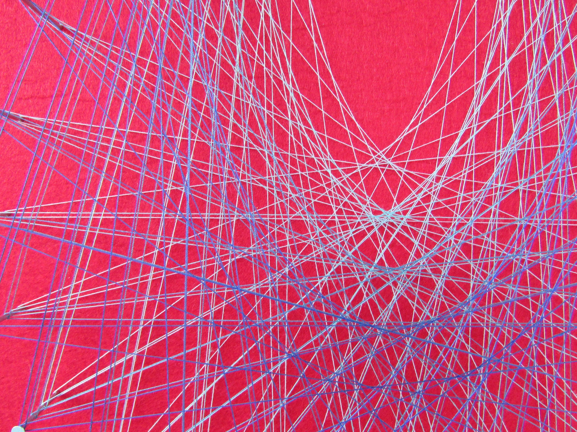 Home-made "Teardrop" string art made from original 1973 pattern