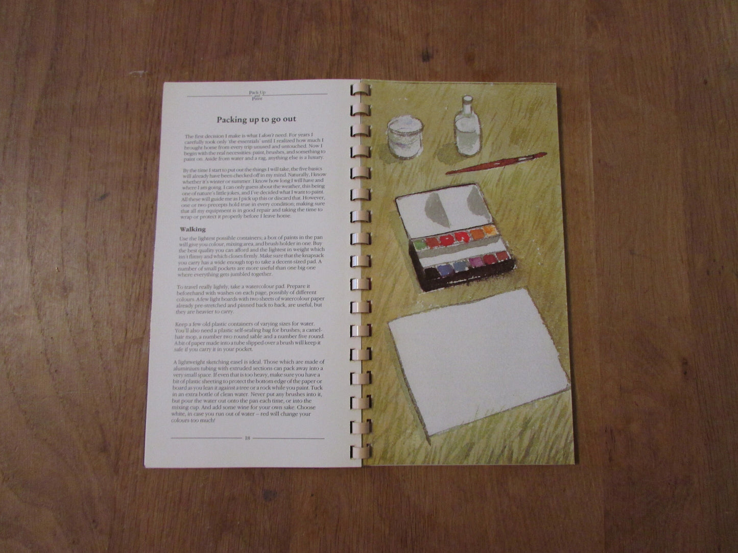Pack Up and Paint with Watercolour, by Tom Robb (Softback, 1986)