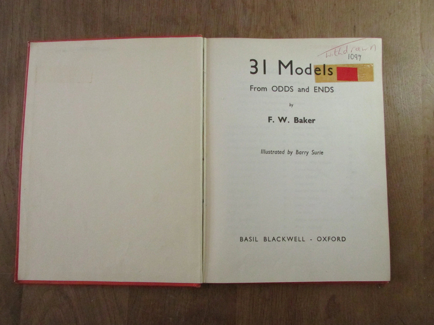 31 Models (from Odds & Ends), by Frank Baker (Hardback, 1964)