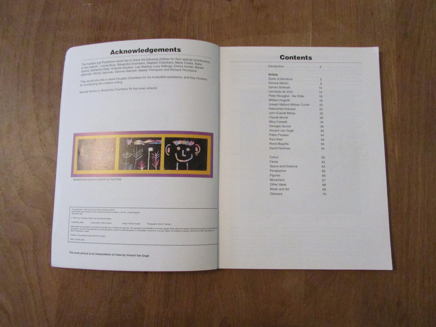 A Work of Art: Creative Activities Inspired by Famous Artists, by Joan Chambers, & other (Softback, 1995)