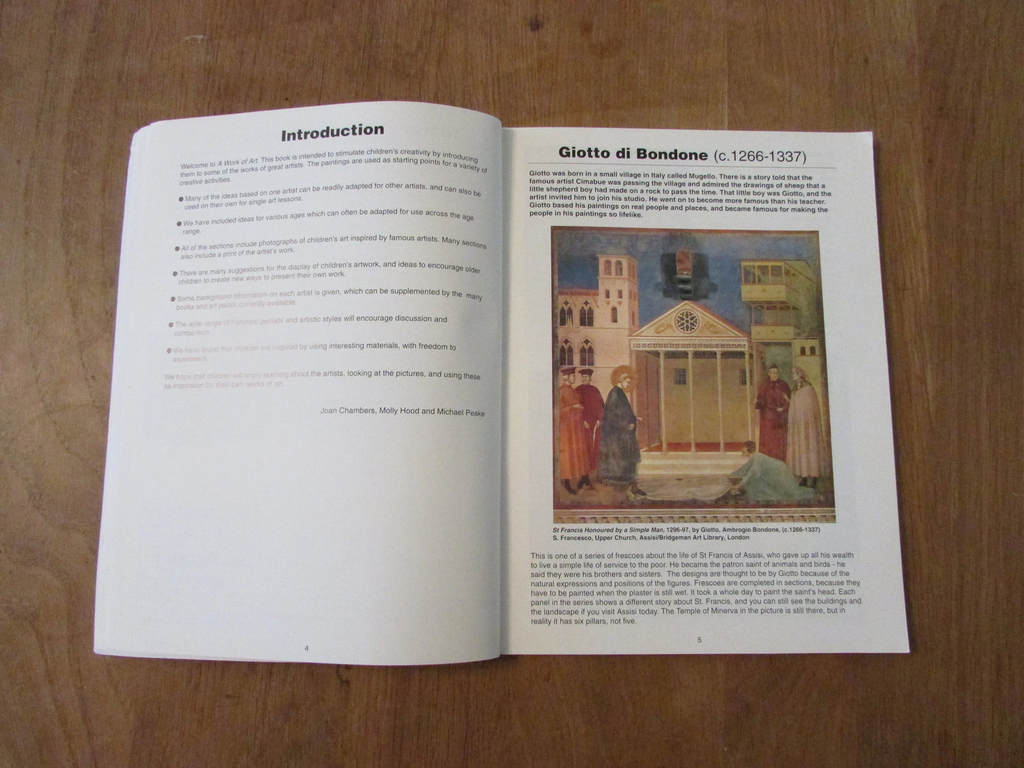 A Work of Art: Creative Activities Inspired by Famous Artists, by Joan Chambers, & other (Softback, 1995)