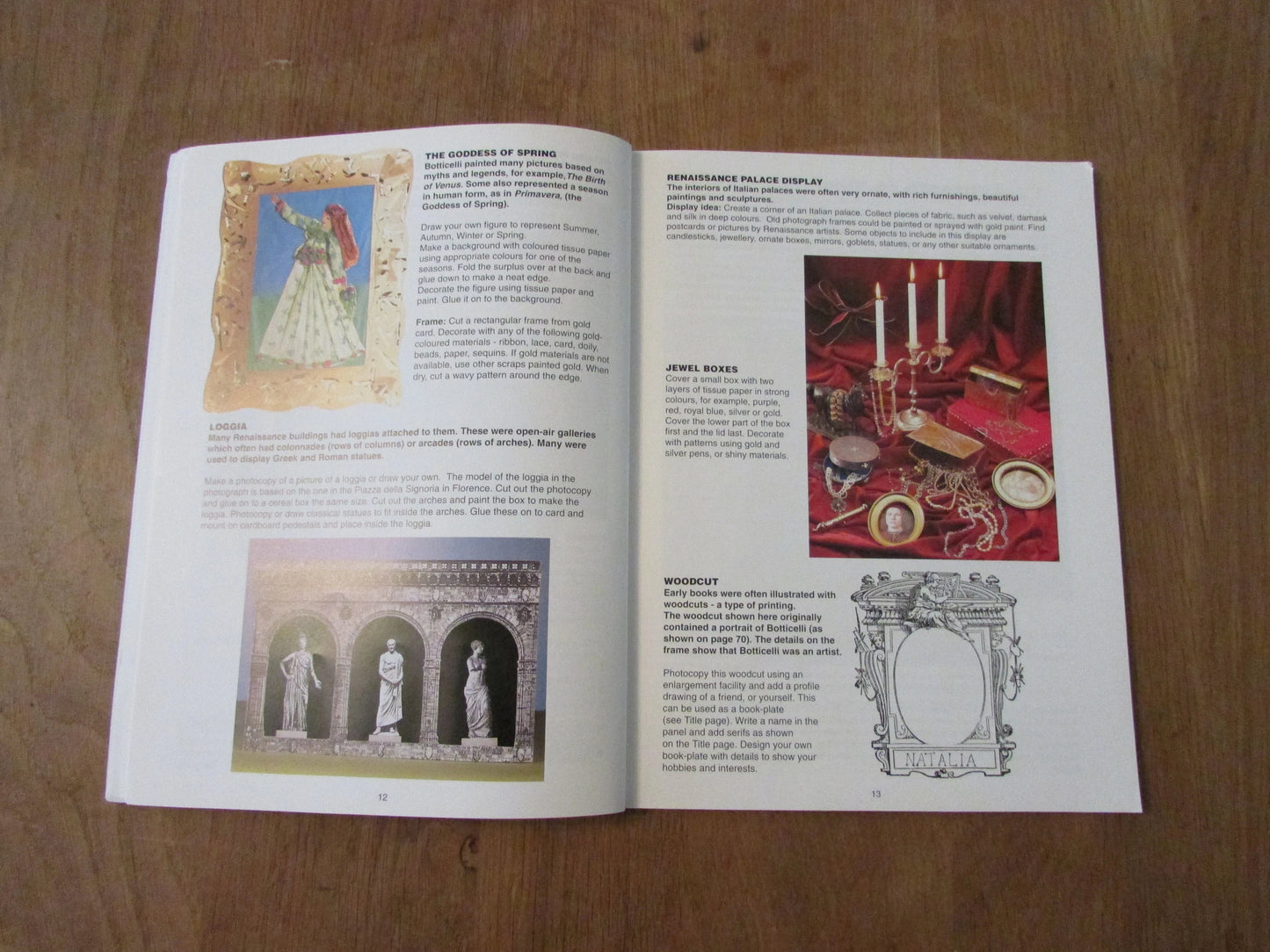 A Work of Art: Creative Activities Inspired by Famous Artists, by Joan Chambers, & other (Softback, 1995)