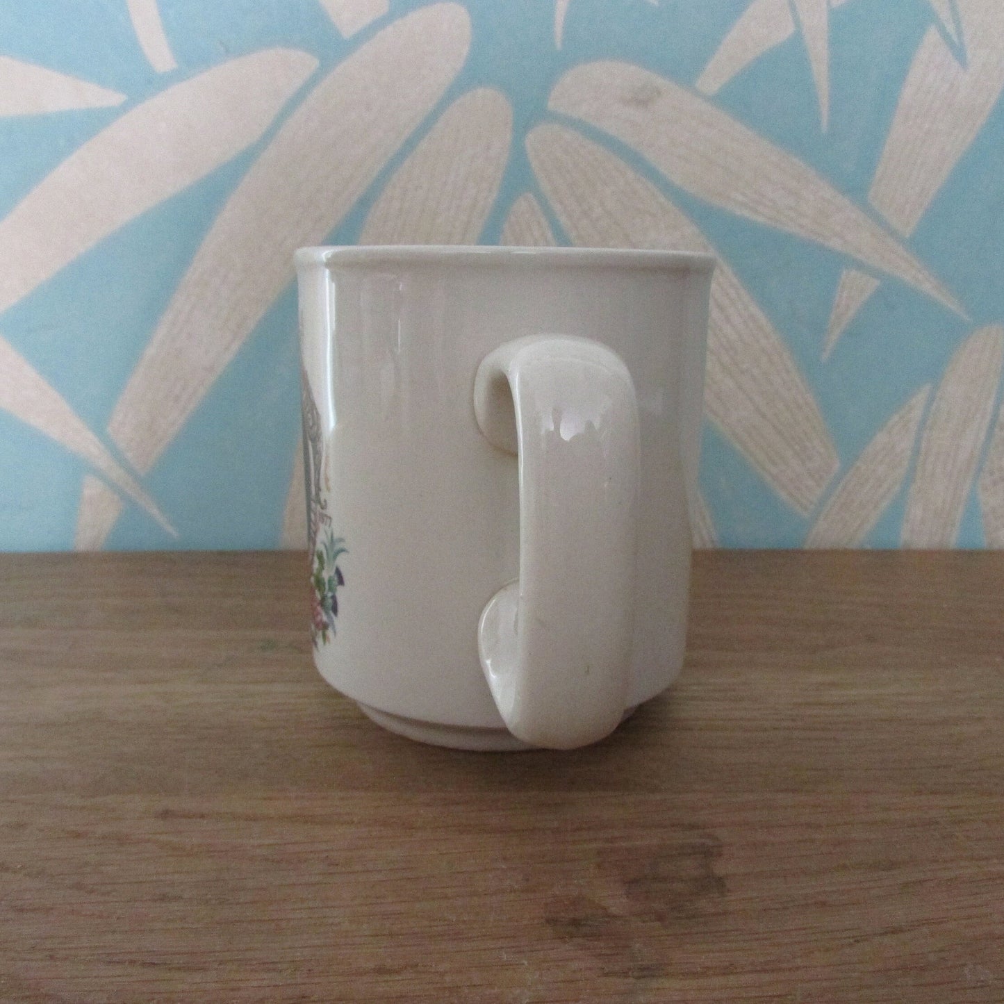 Pair of 1977 Winchcombe Pottery Queen Elizabeth commemorative Silver Jubilee mugs