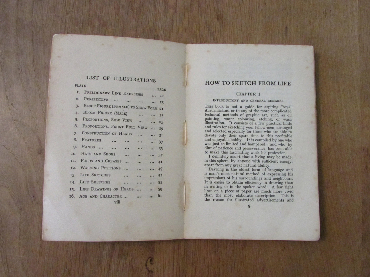 Warne's Arts & Crafts Series: How to Sketch From Life, by Len A. Doust (Softback, 1930s)