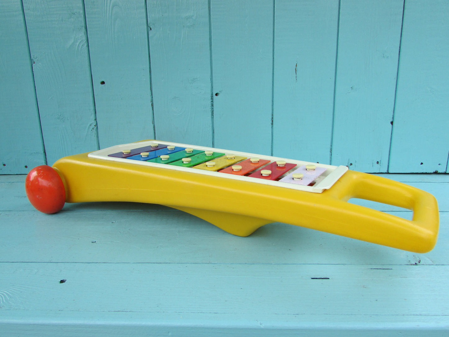 circa. 1980s Little Tikes Tap-a-Tune rolling musical xylophone toy