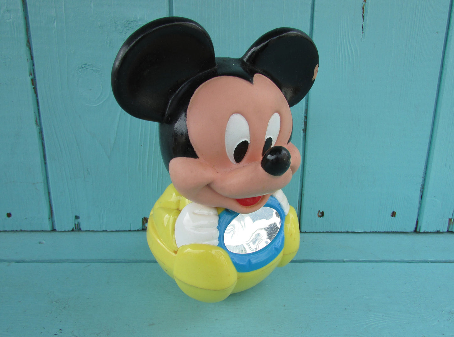 1980s baby Mickey Mouse Weeble Wobble toy