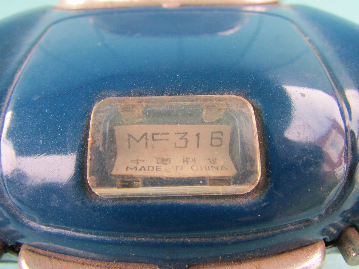 1980s 50's Fifties Co. blue tinplate model friction 1953 hardtop Corvette