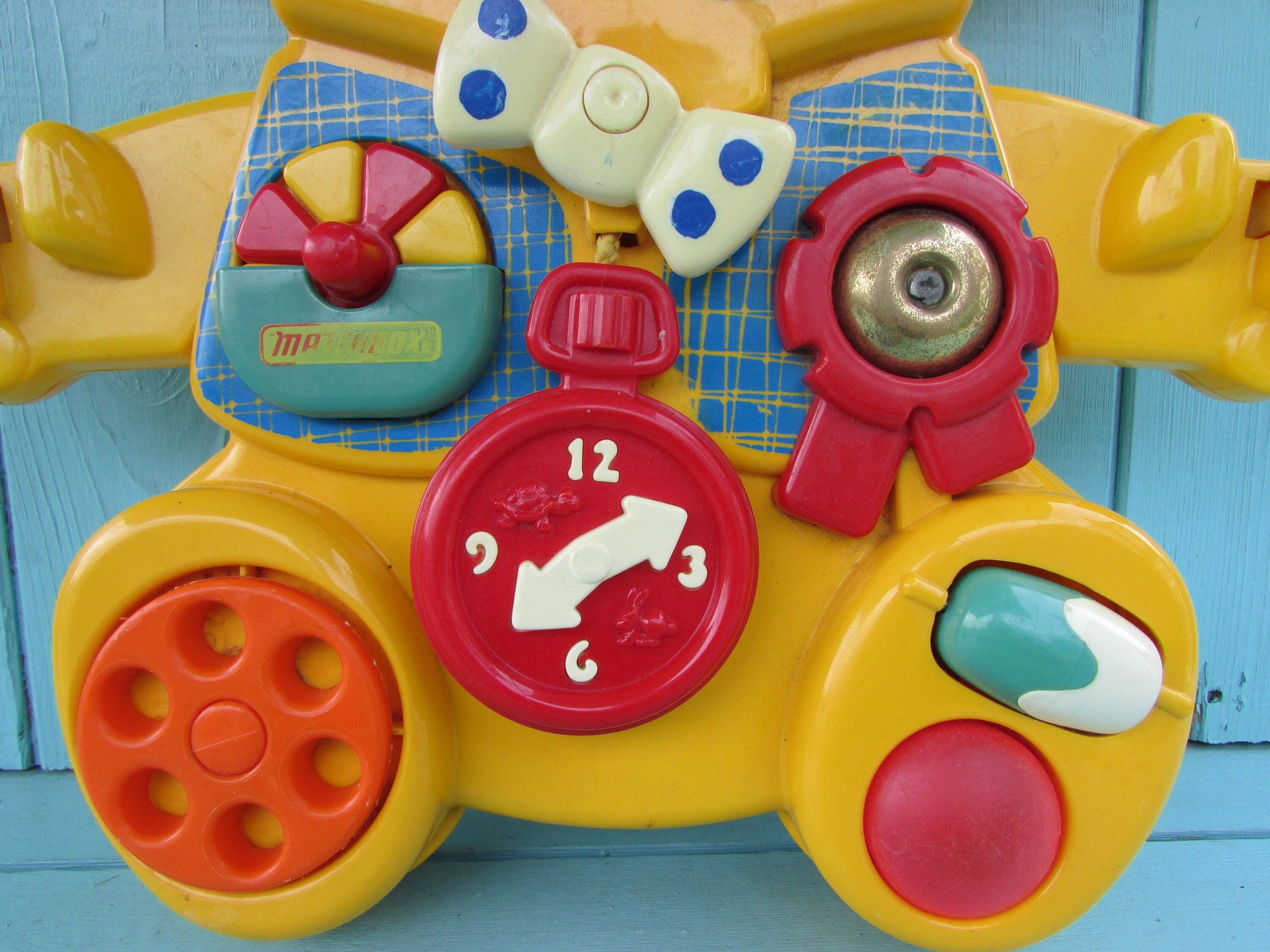 1982 Matchbox large teddy No-LL-4000 cot activity toy