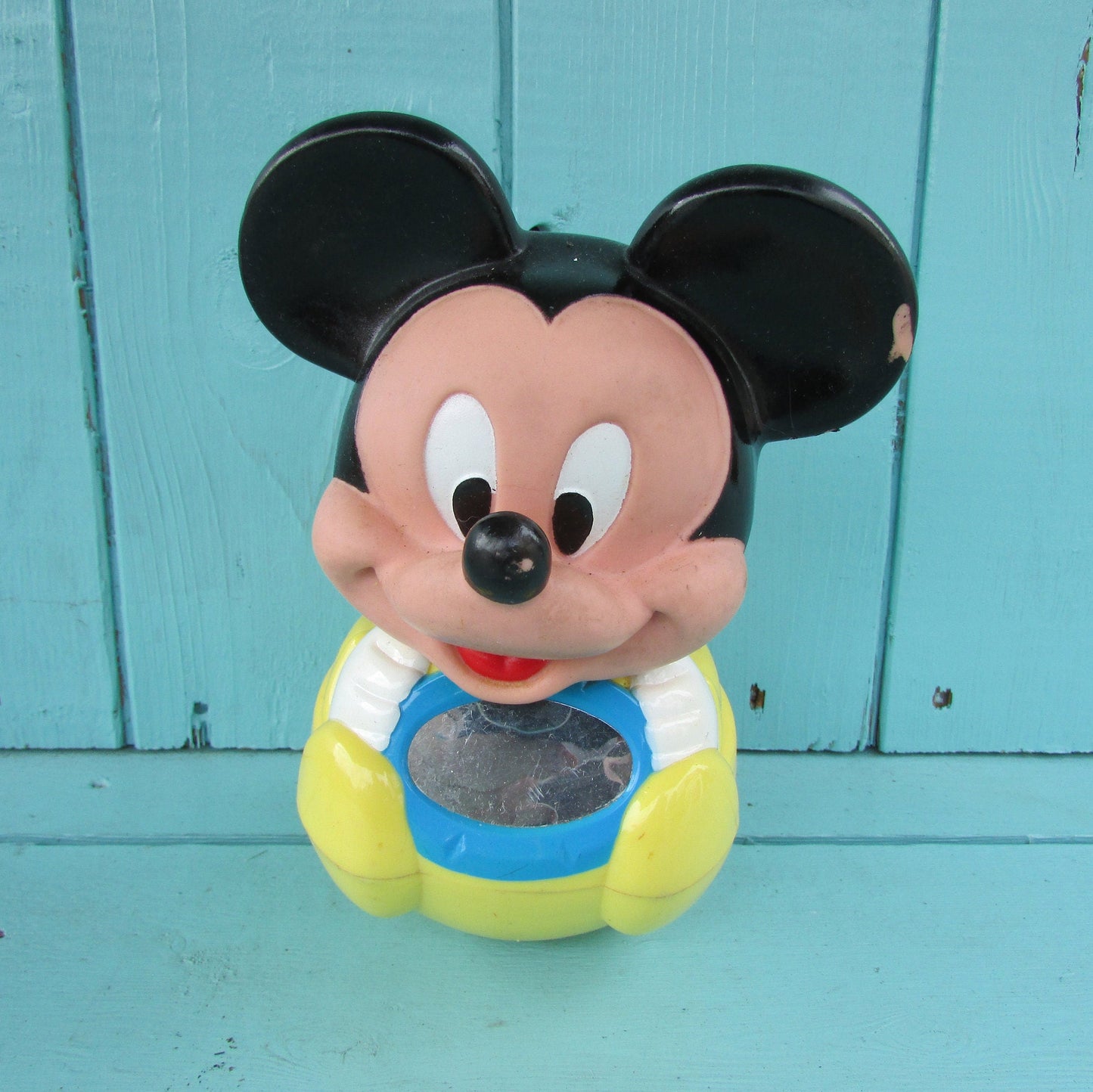 1980s baby Mickey Mouse Weeble Wobble toy