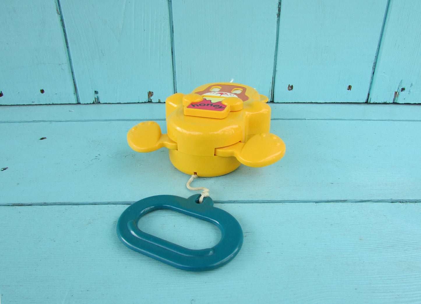 1988 Early Learning Centre Honey Bear musical cot toy