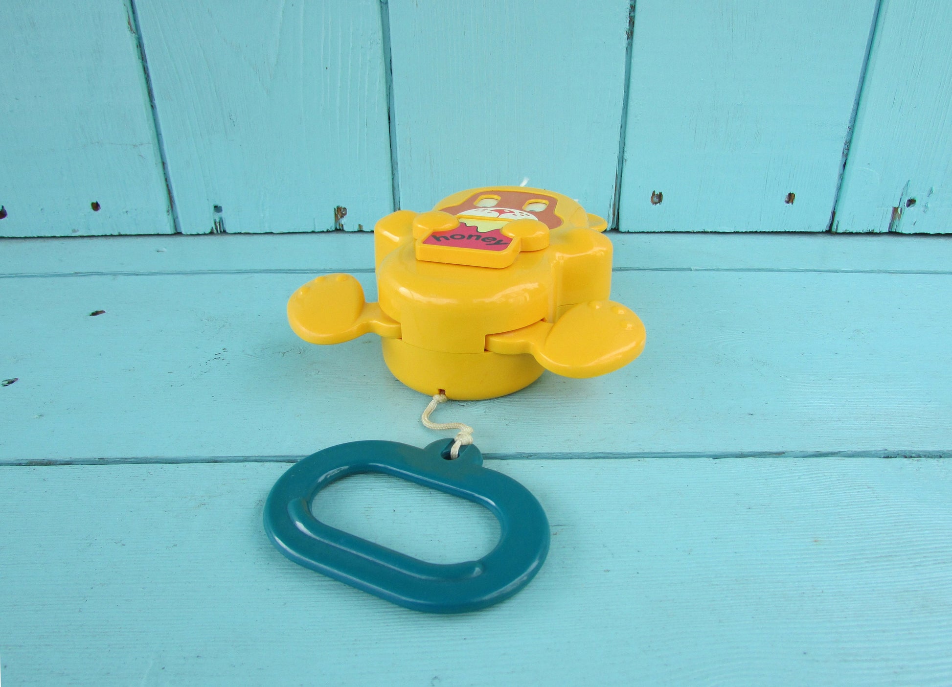 1988 Early Learning Centre Honey Bear musical cot toy