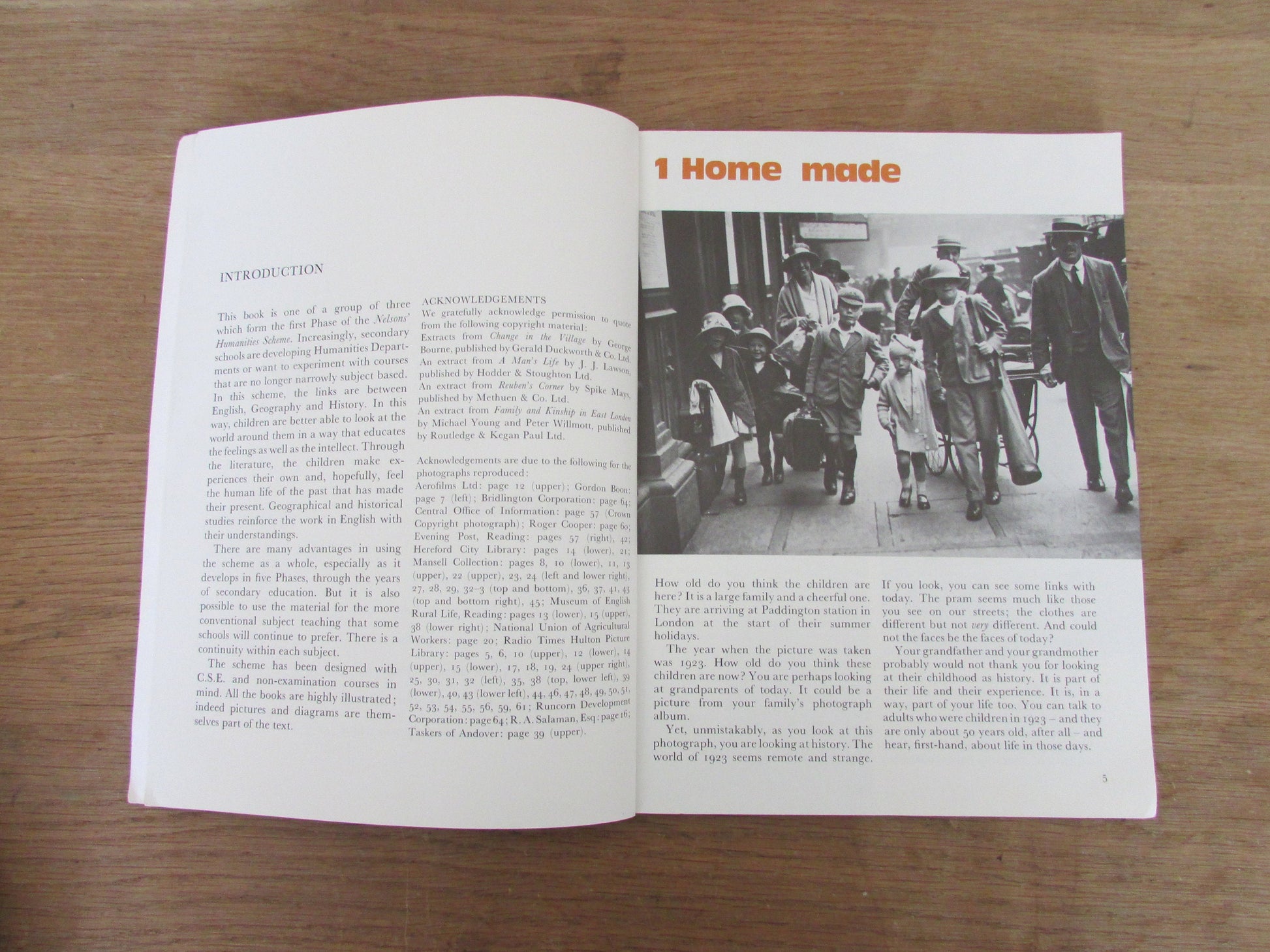Homes & Families (Nelson's Humanities Scheme History 1), by Esmor Jones (Softback, 1973)