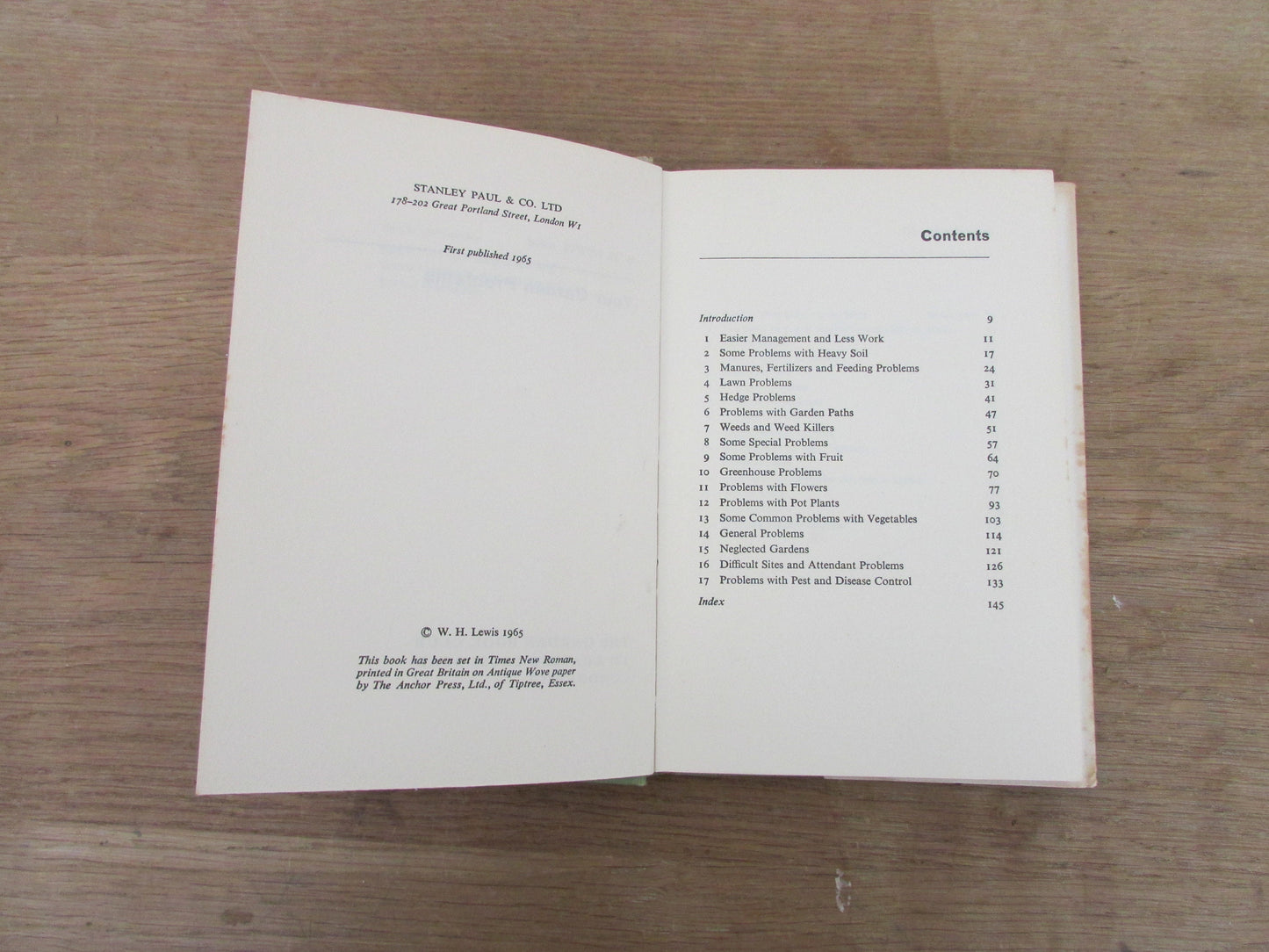 Your Garden Problems, by W. H. Lewis (Hardback, 1965)
