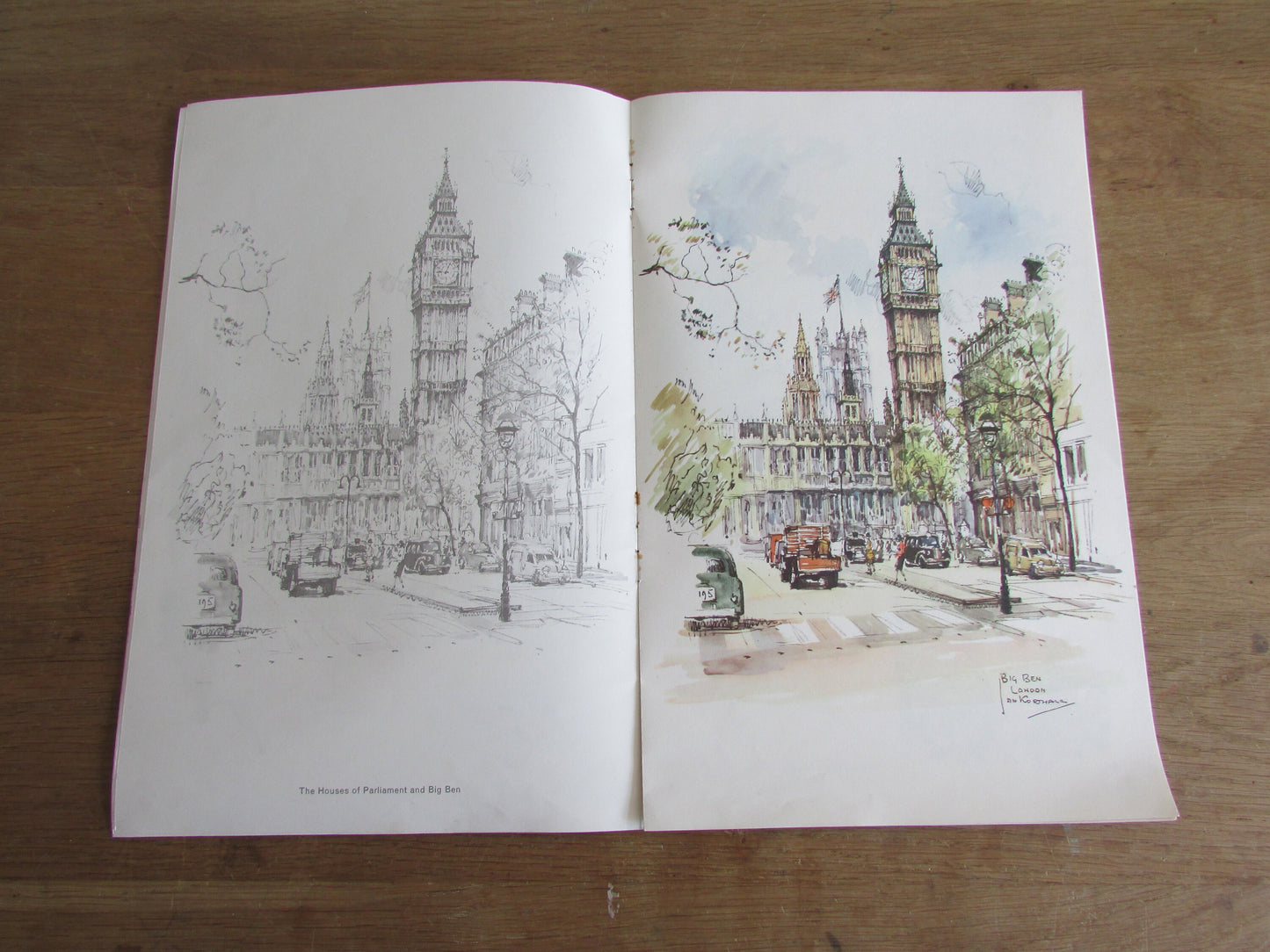The Painting Book of London, illustrated by Jan Korthals (Softback, 1960s)