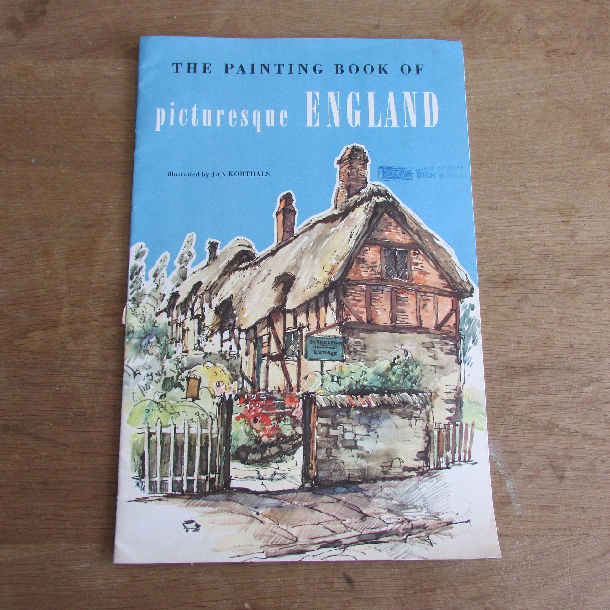 Vintage The Painting Book of Picturesque England, illustrated by Jan Korthals (Softback)