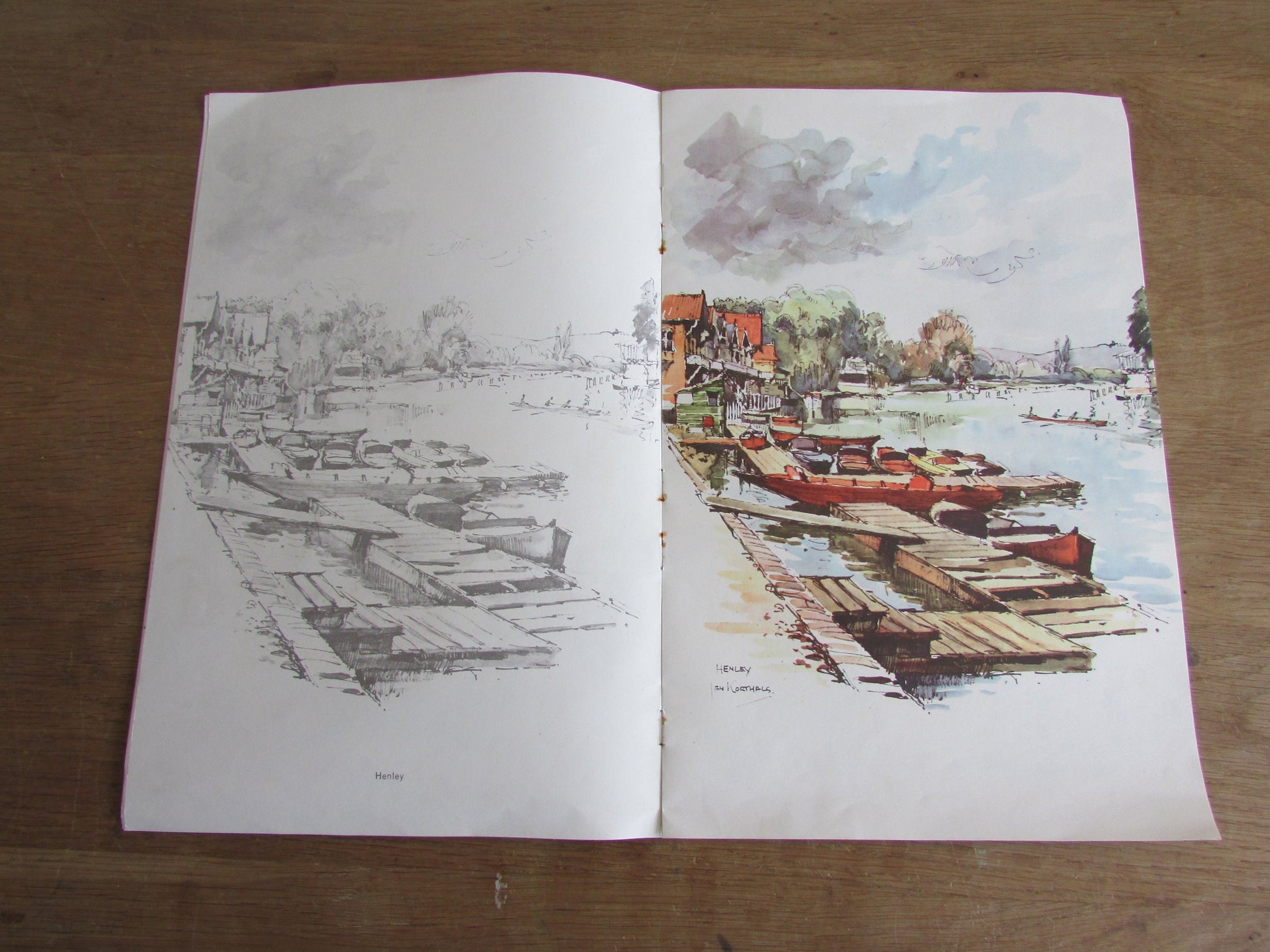 Vintage The Painting Book of Picturesque England, illustrated by Jan Korthals (Softback)