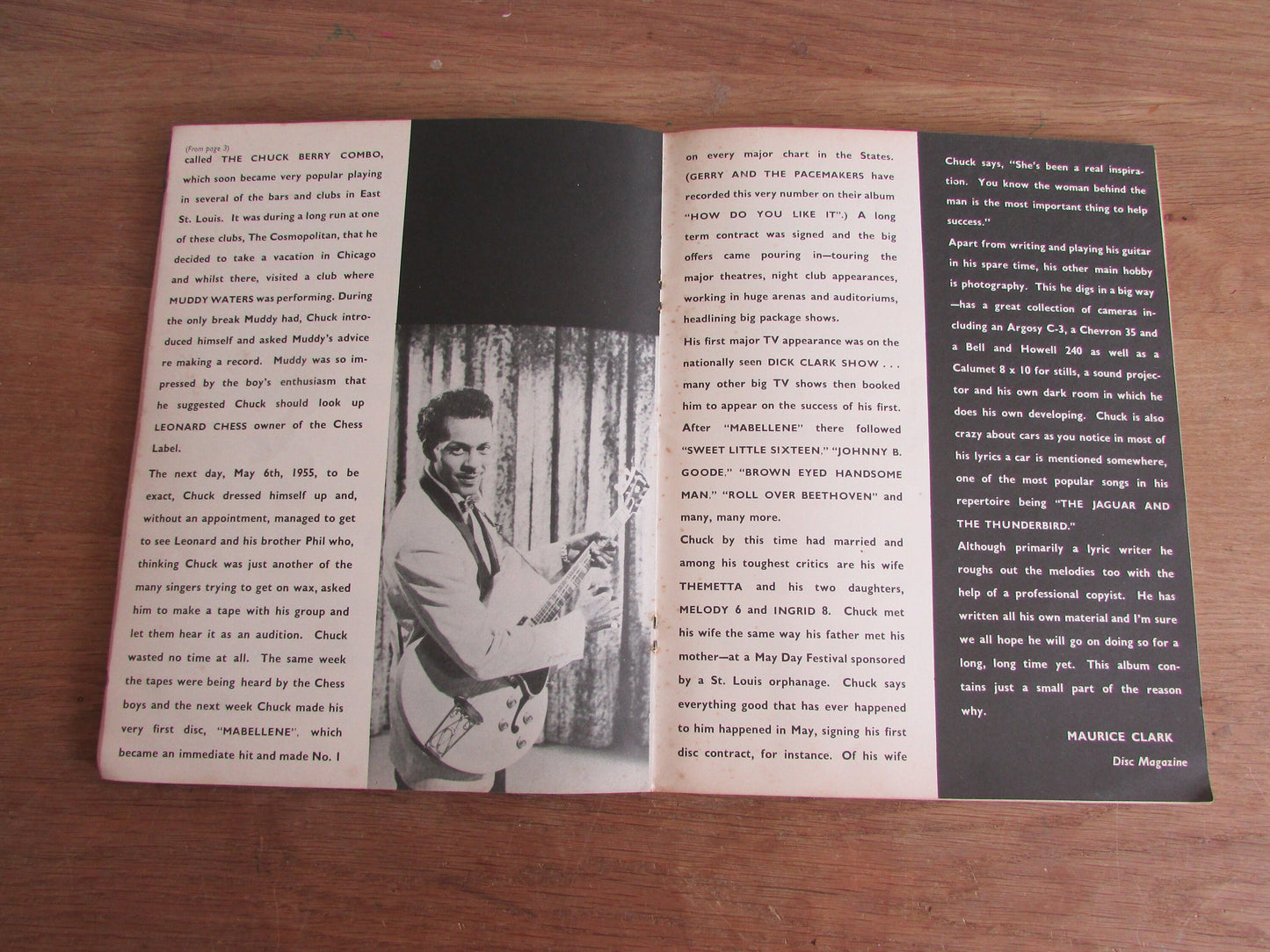 Vintage Chuck Berry Album of Rhythm & Blues sheet music, lyrics and guitar