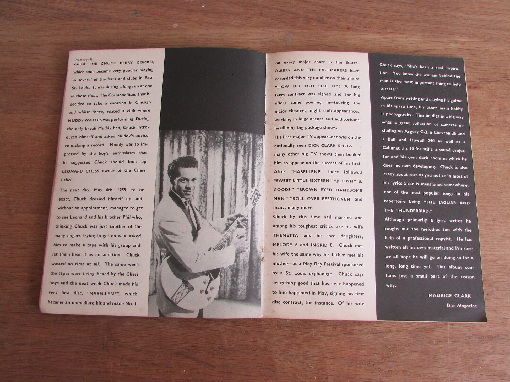 Vintage Chuck Berry Album of Rhythm & Blues sheet music, lyrics and guitar