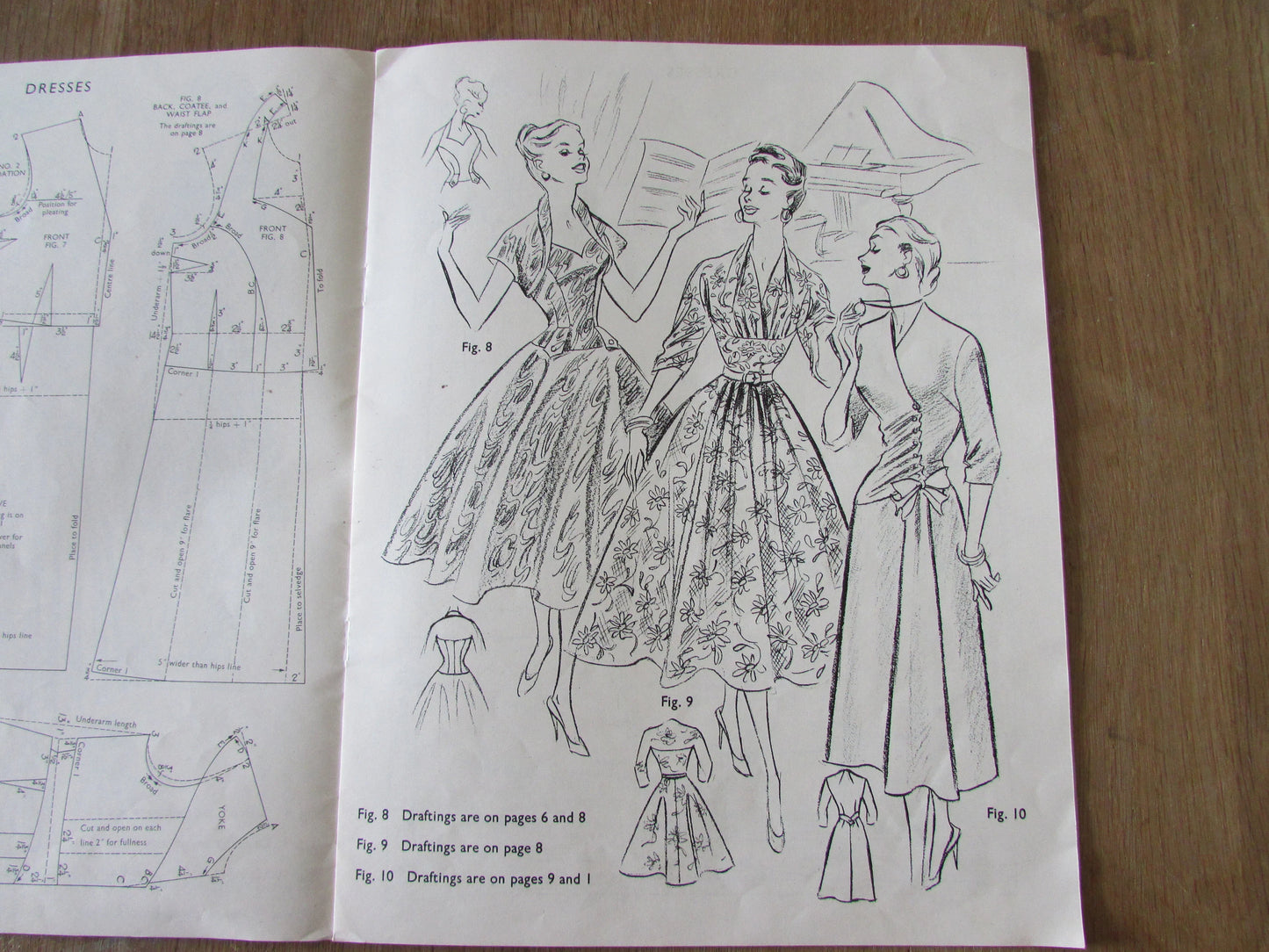 Mid-century The Haslam System of Dresscutting Illustrated Book of Draftings No.03: Specially Designed for Fuller Figures