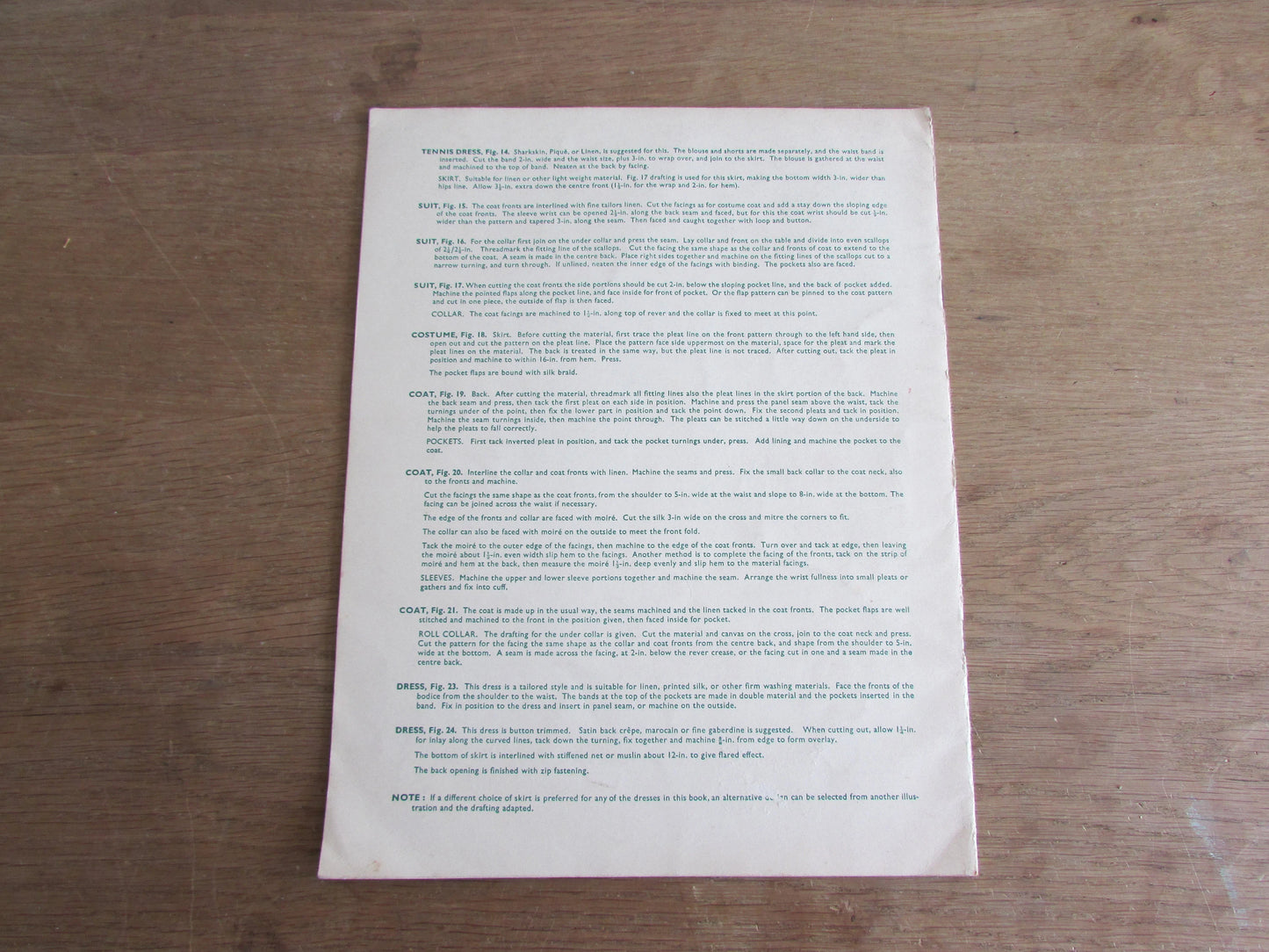 Mid-century The Haslam System of Dresscutting Illustrated Book of Draftings No.22: Spring & Summer