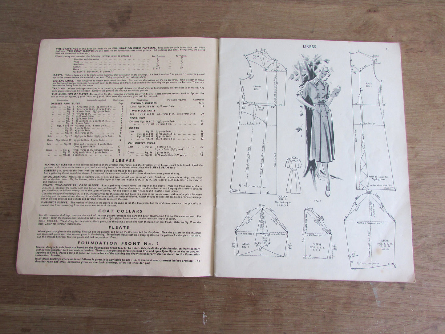 Mid-century The Haslam System of Dresscutting Illustrated Book of Draftings No.27: Autumn & Winter