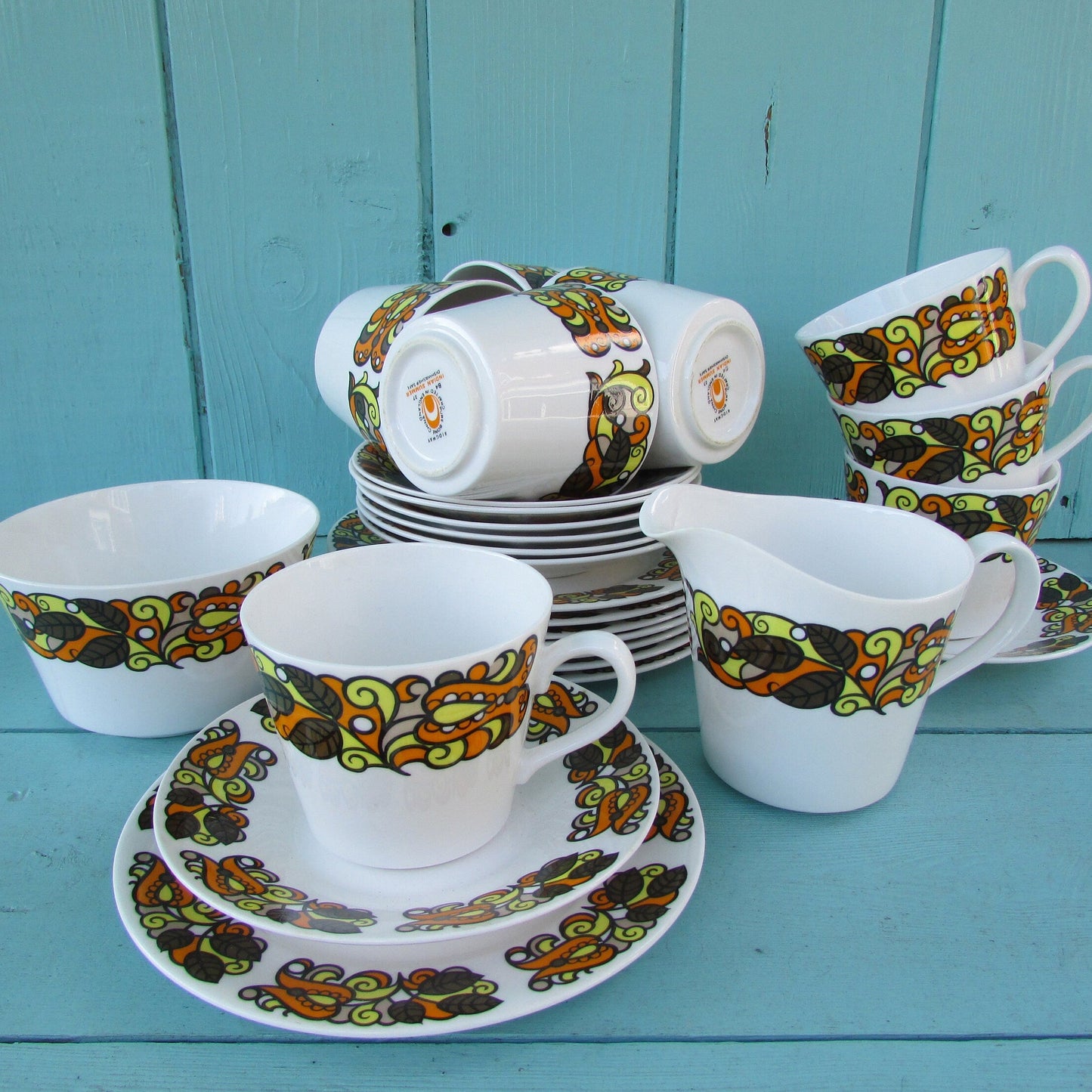 1960s/70s Ridgeway "Indian Summer" tea set