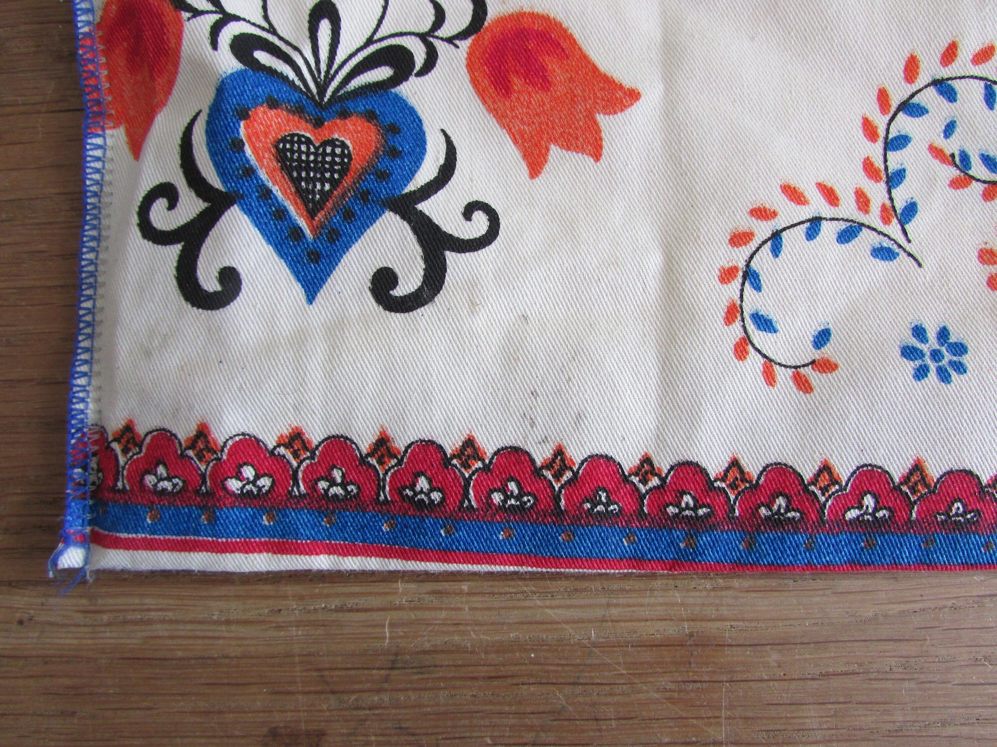 Vintage Portugal souvenir drawstring bag