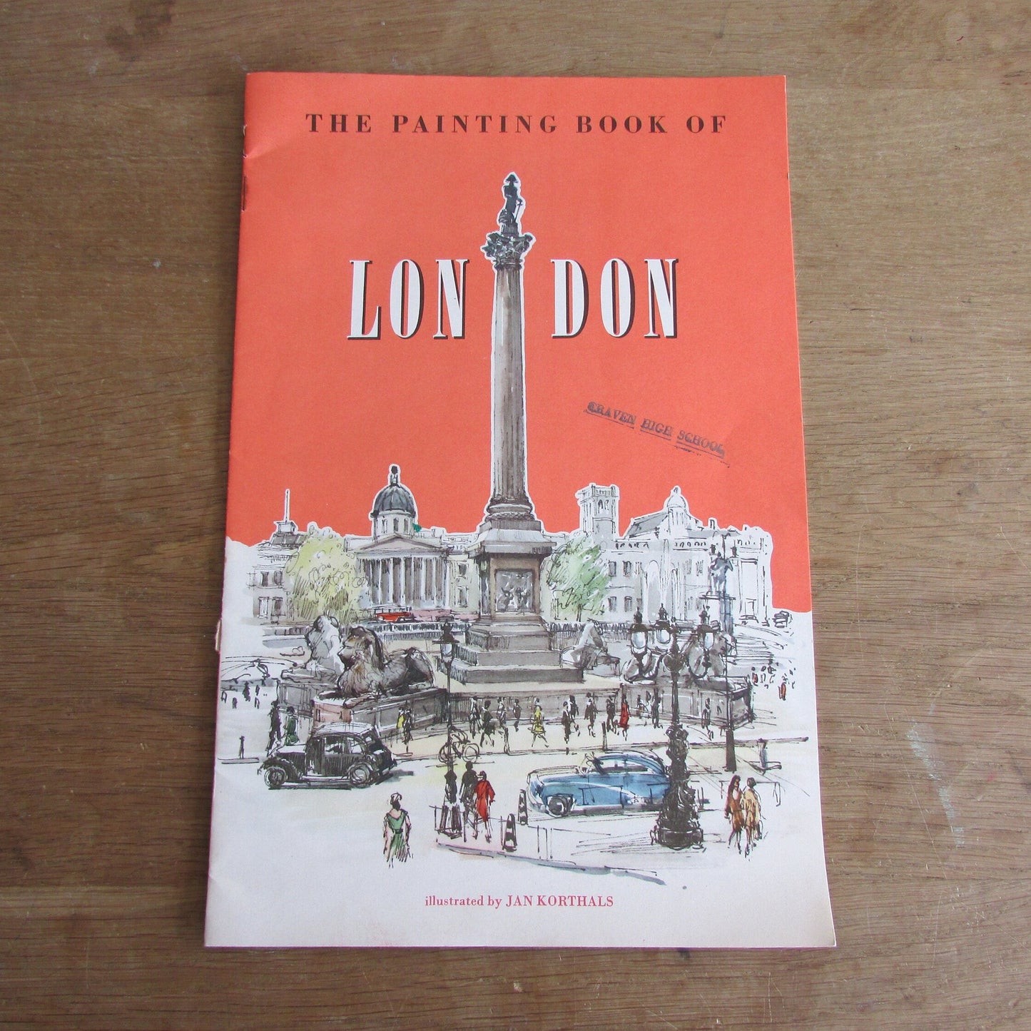 The Painting Book of London, illustrated by Jan Korthals (Softback, 1960s)