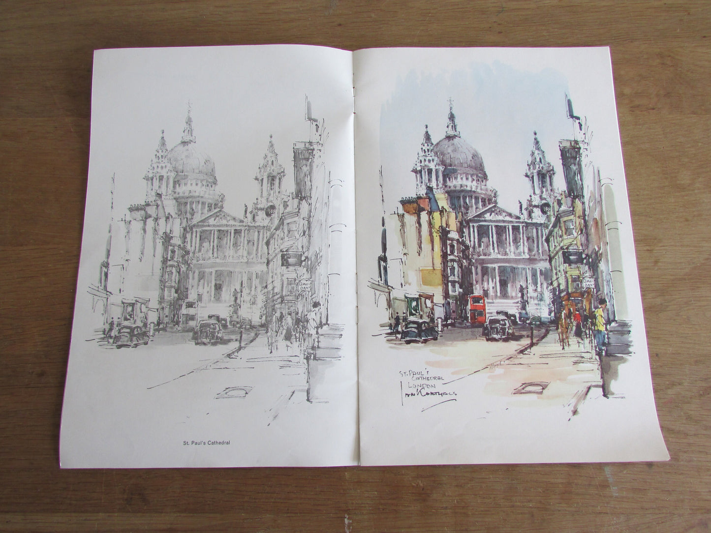 The Painting Book of London, illustrated by Jan Korthals (Softback, 1960s)