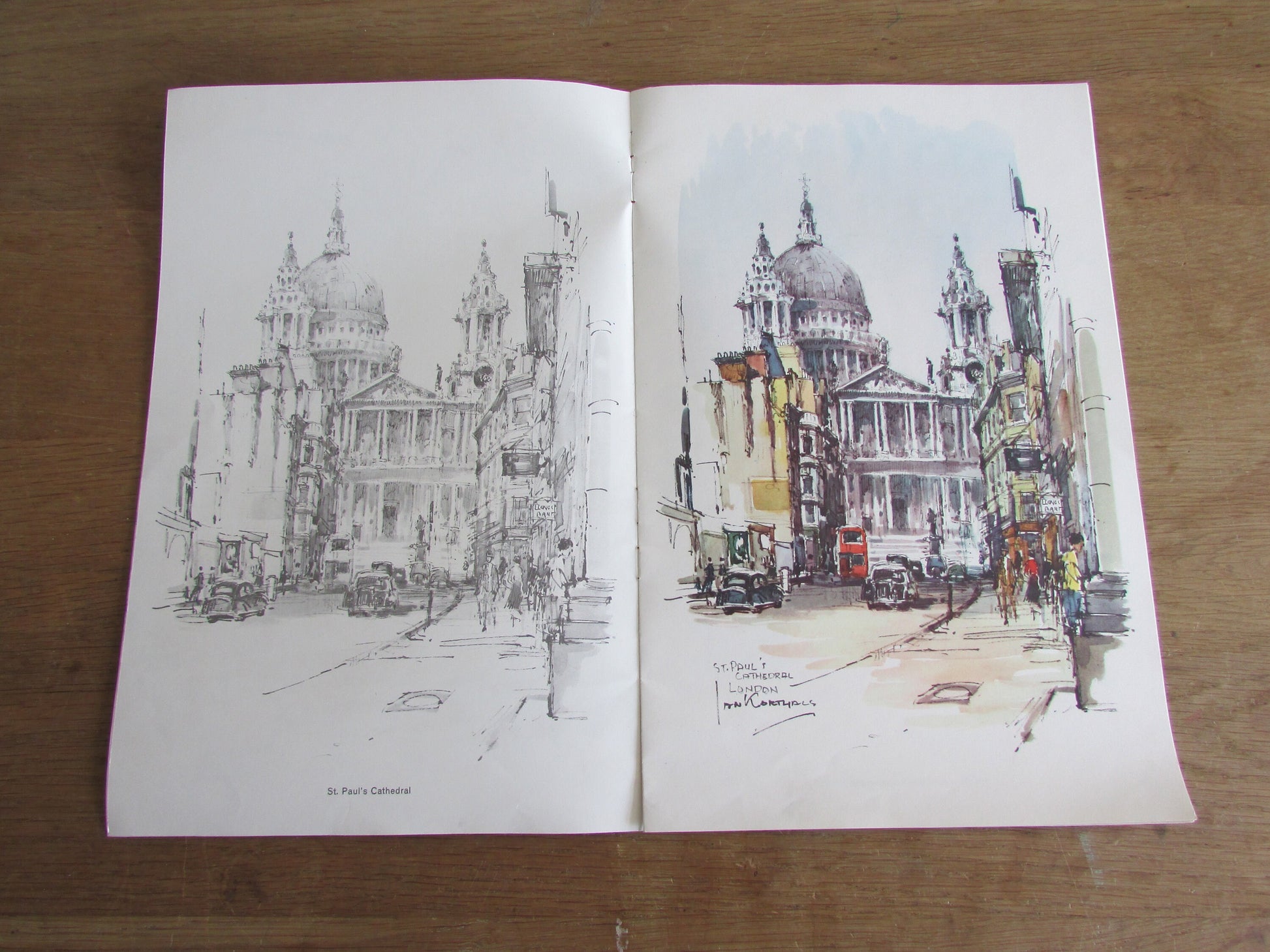 The Painting Book of London, illustrated by Jan Korthals (Softback, 1960s)