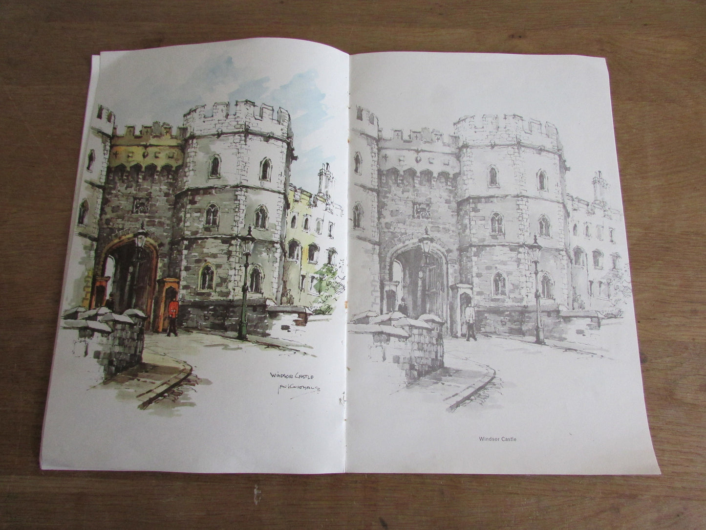 Vintage The Painting Book of Picturesque England, illustrated by Jan Korthals (Softback)