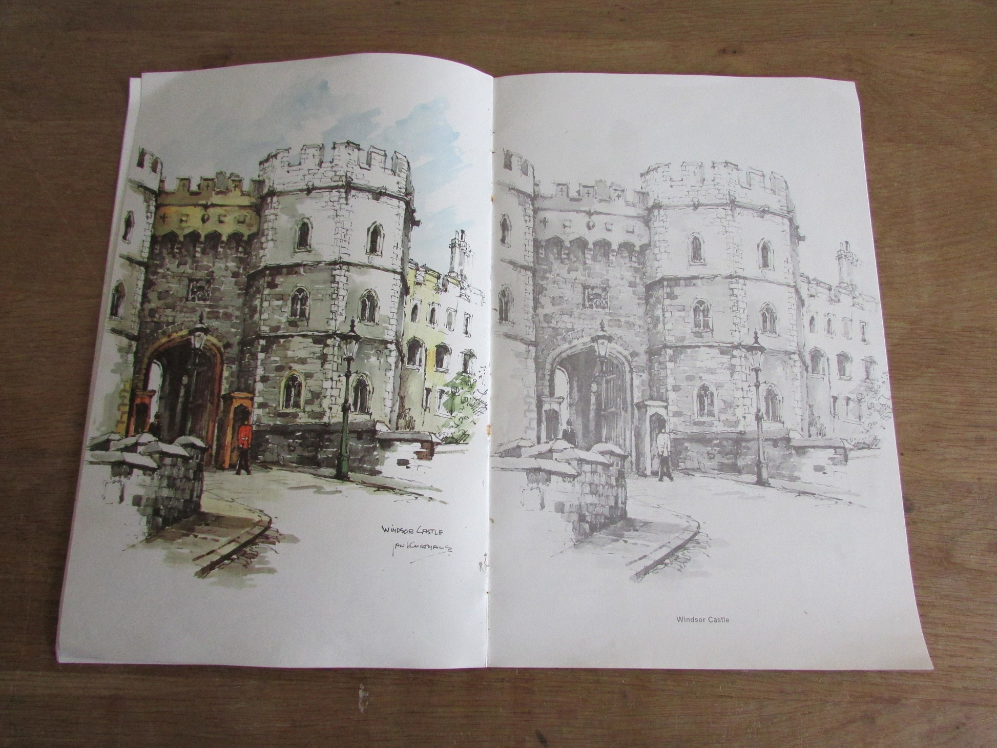 Vintage The Painting Book of Picturesque England, illustrated by Jan Korthals (Softback)
