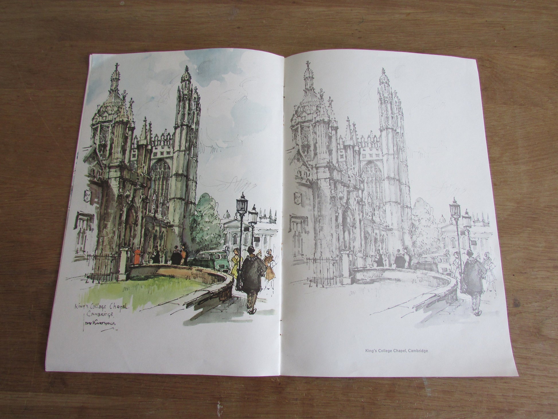 Vintage The Painting Book of Picturesque England, illustrated by Jan Korthals (Softback)