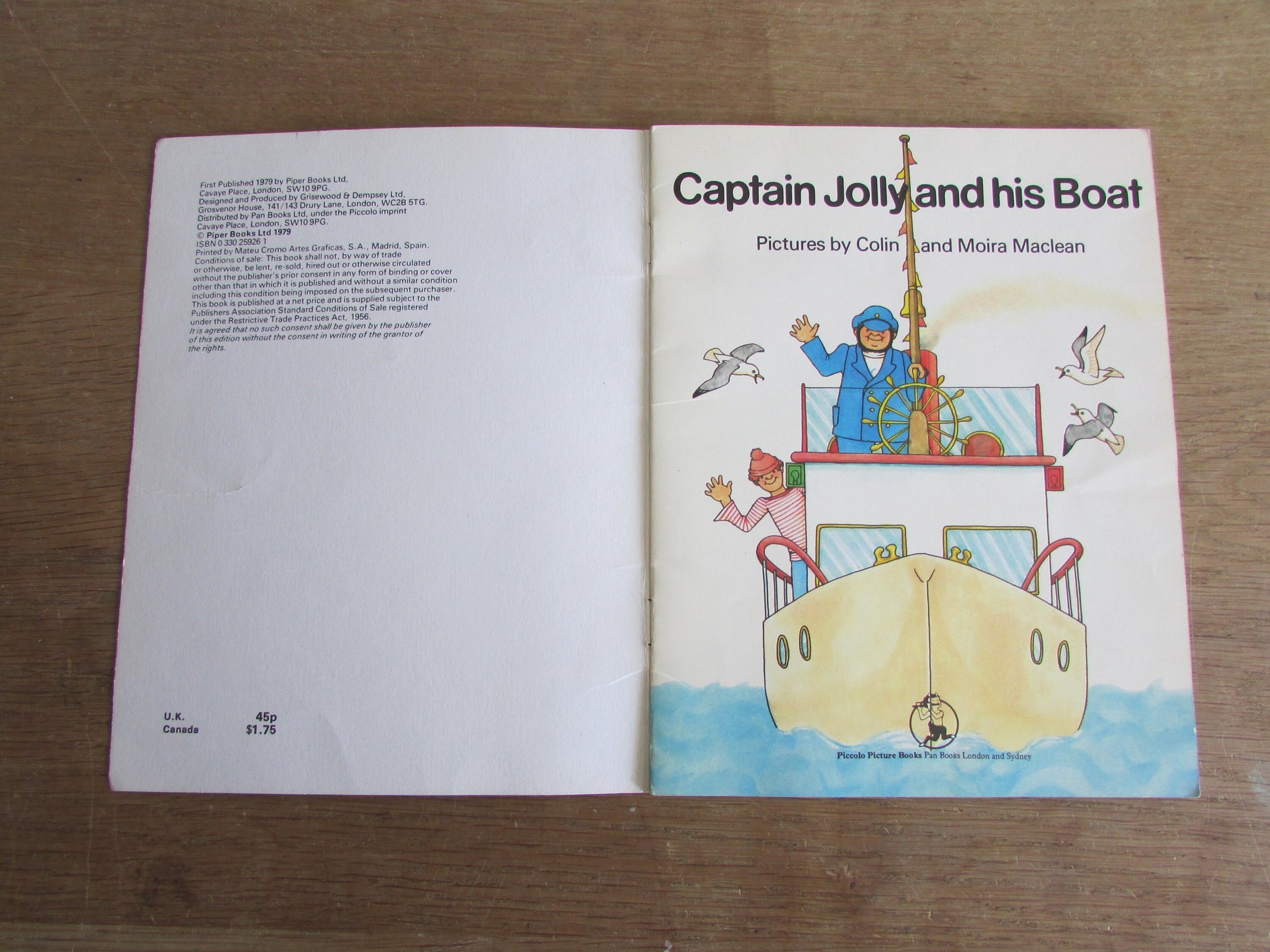 Piccolo Picture Books: Captain Jolly & His Boat (Softback, 1979)