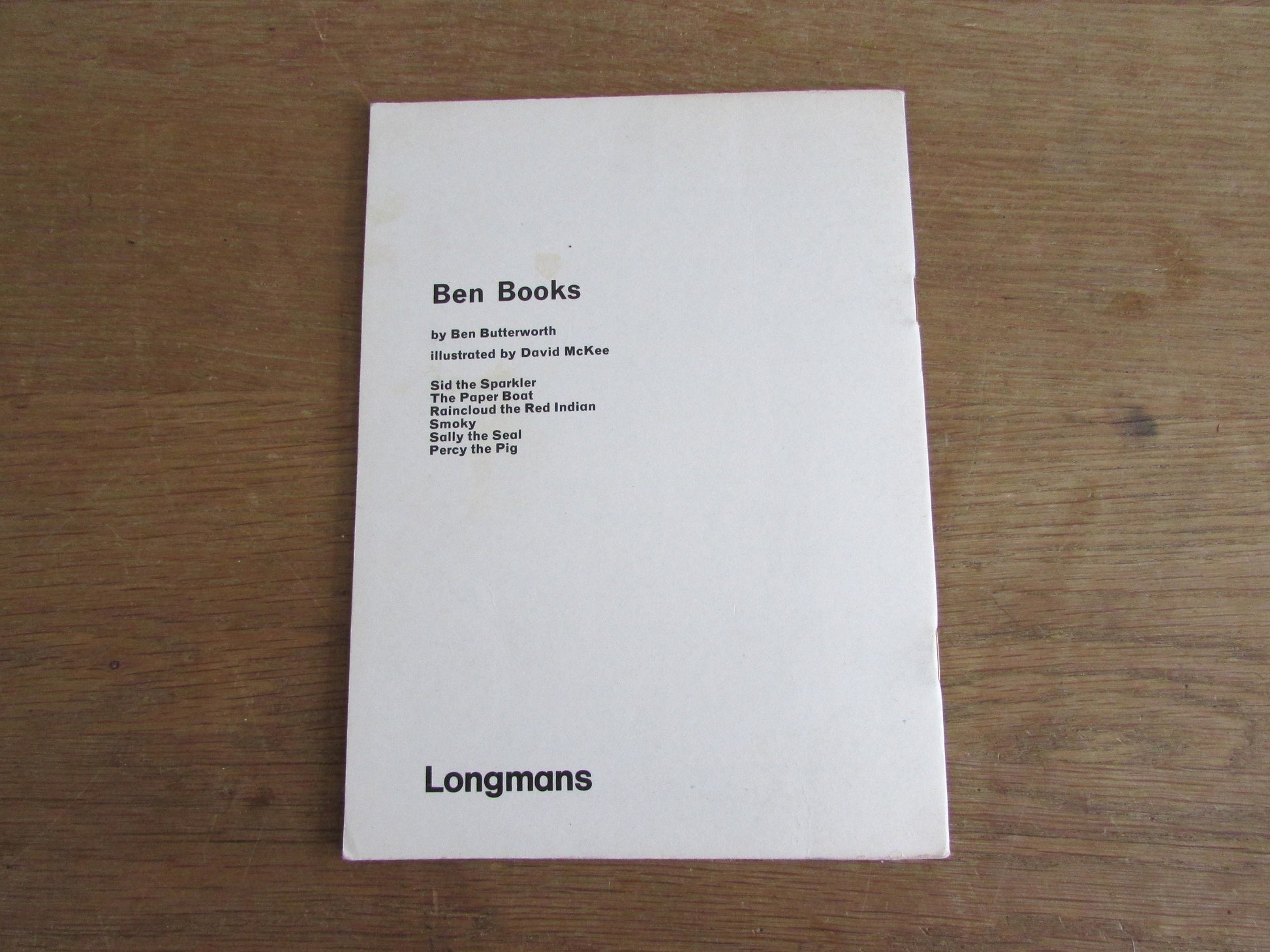 Longmans Ben Books: Raincloud the Red Indian (Softback, 1966)