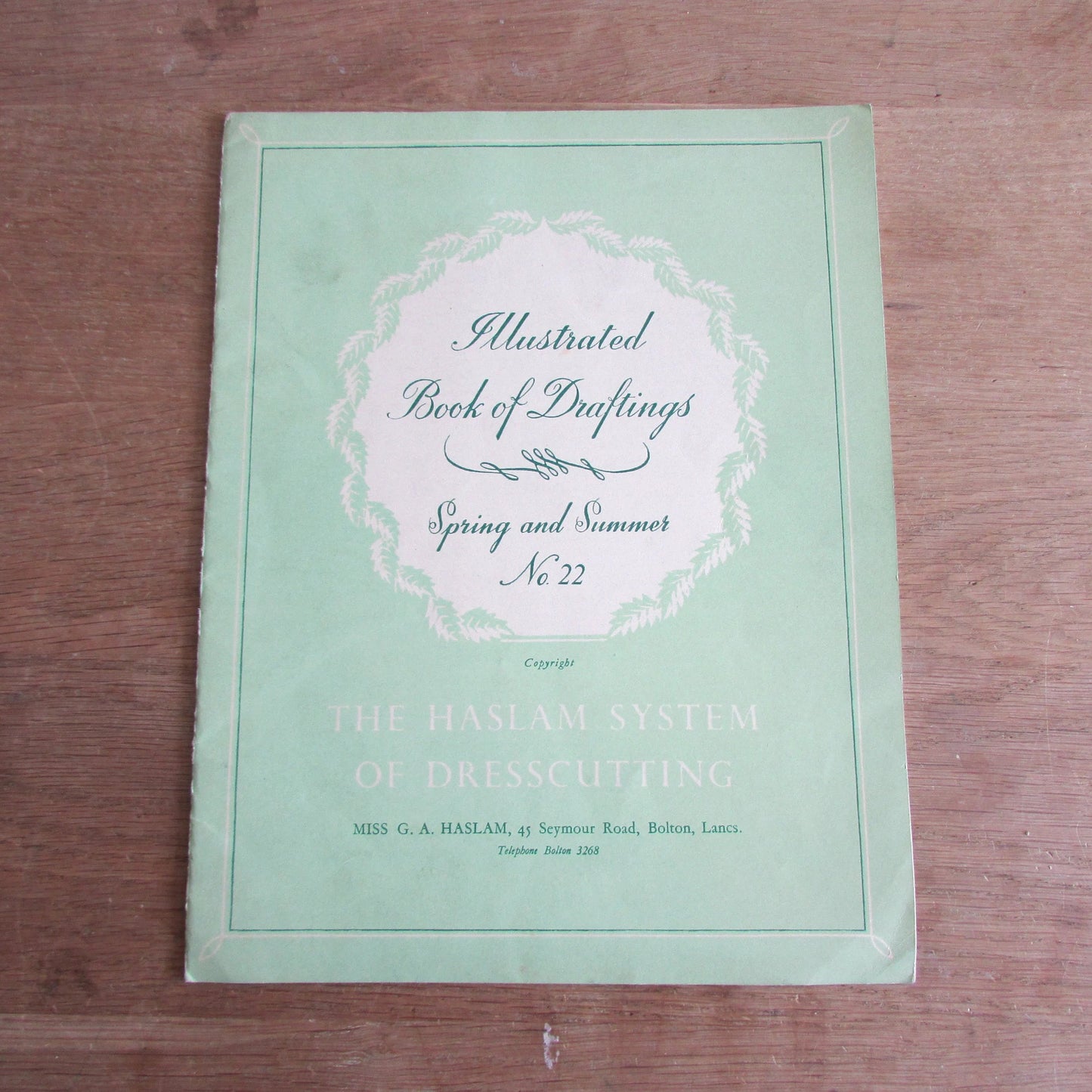 Mid-century The Haslam System of Dresscutting Illustrated Book of Draftings No.22: Spring & Summer