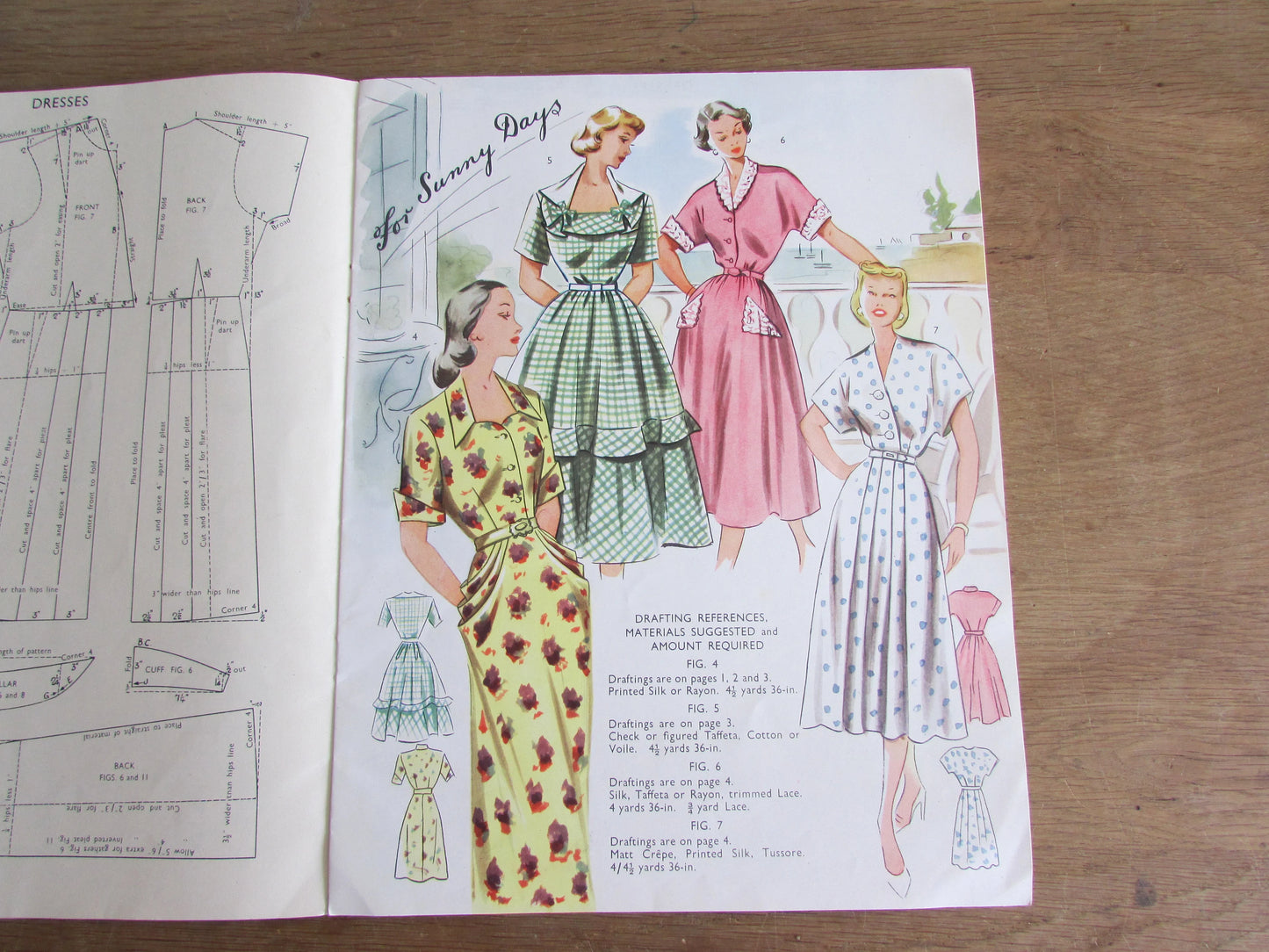 Mid-century The Haslam System of Dresscutting Illustrated Book of Draftings No.22: Spring & Summer