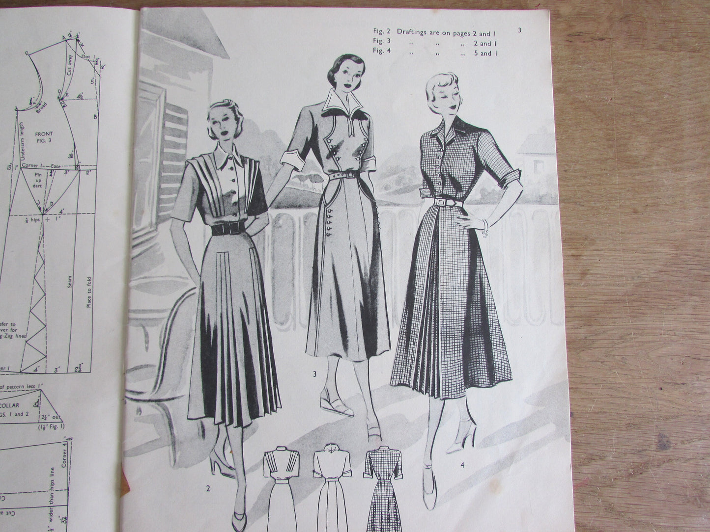 Mid-century The Haslam System of Dresscutting Illustrated Book of Draftings No.27: Autumn & Winter