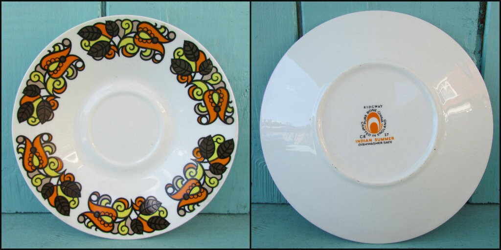 1960s/70s Ridgeway "Indian Summer" tea set