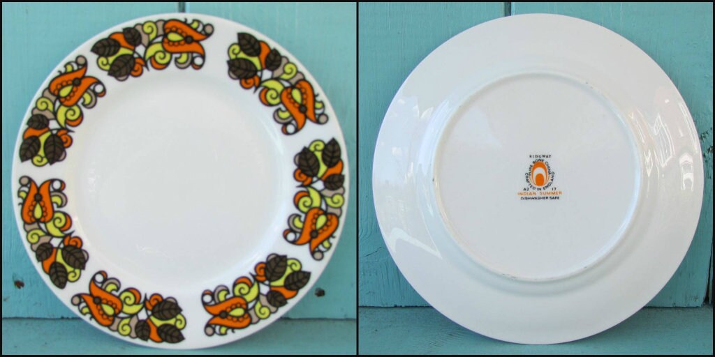 1960s/70s Ridgeway "Indian Summer" tea set