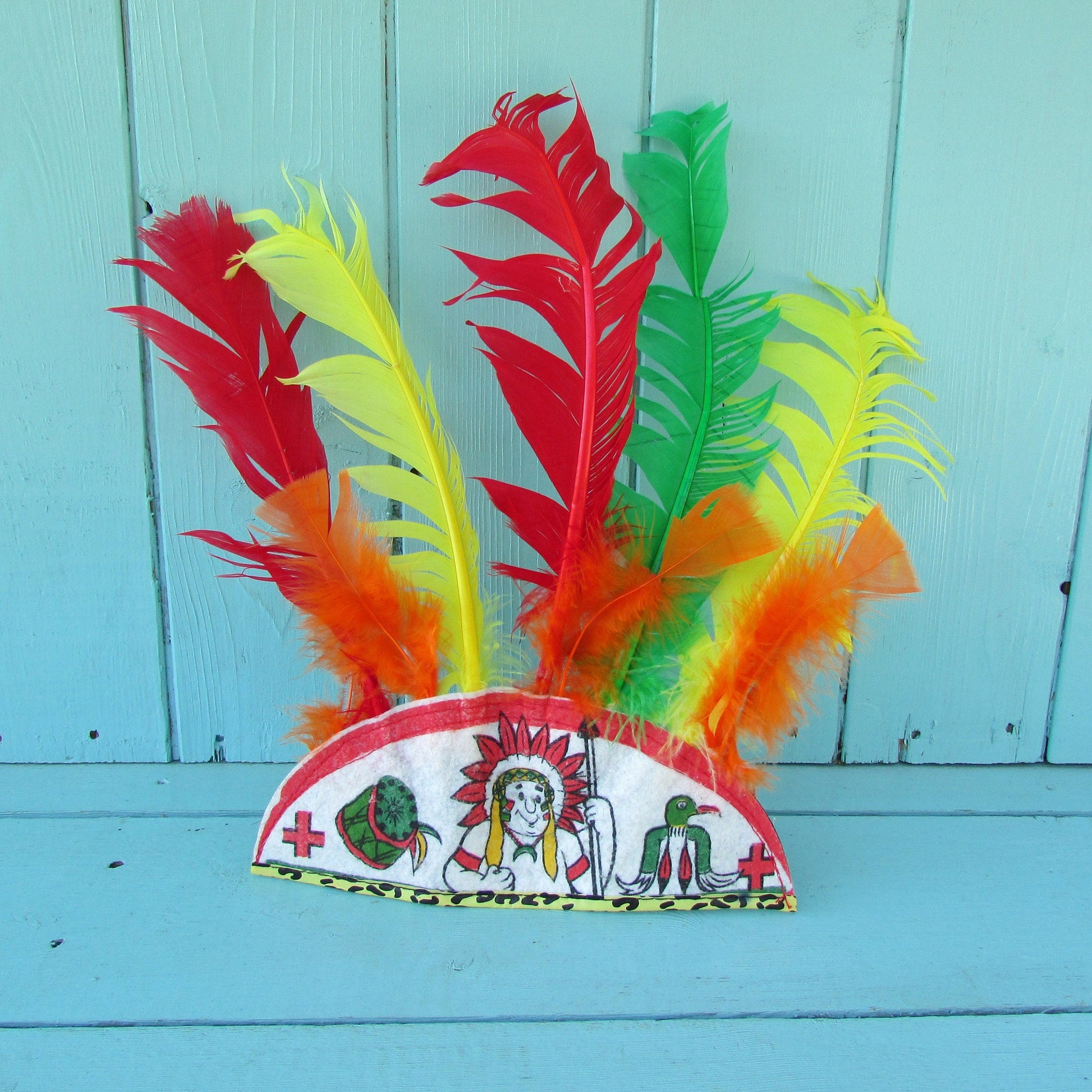 Vintage child's fancy dress Native American chief headdress