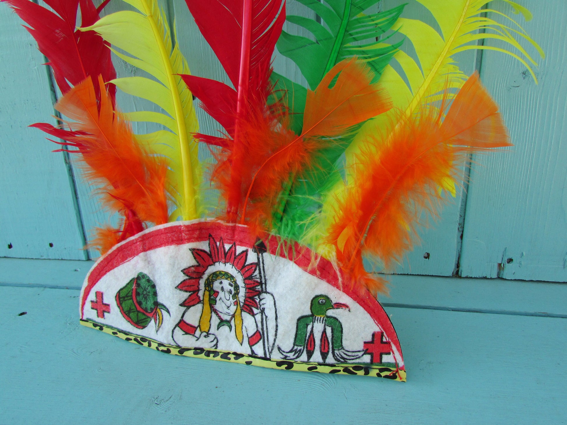 Vintage child's fancy dress Native American chief headdress