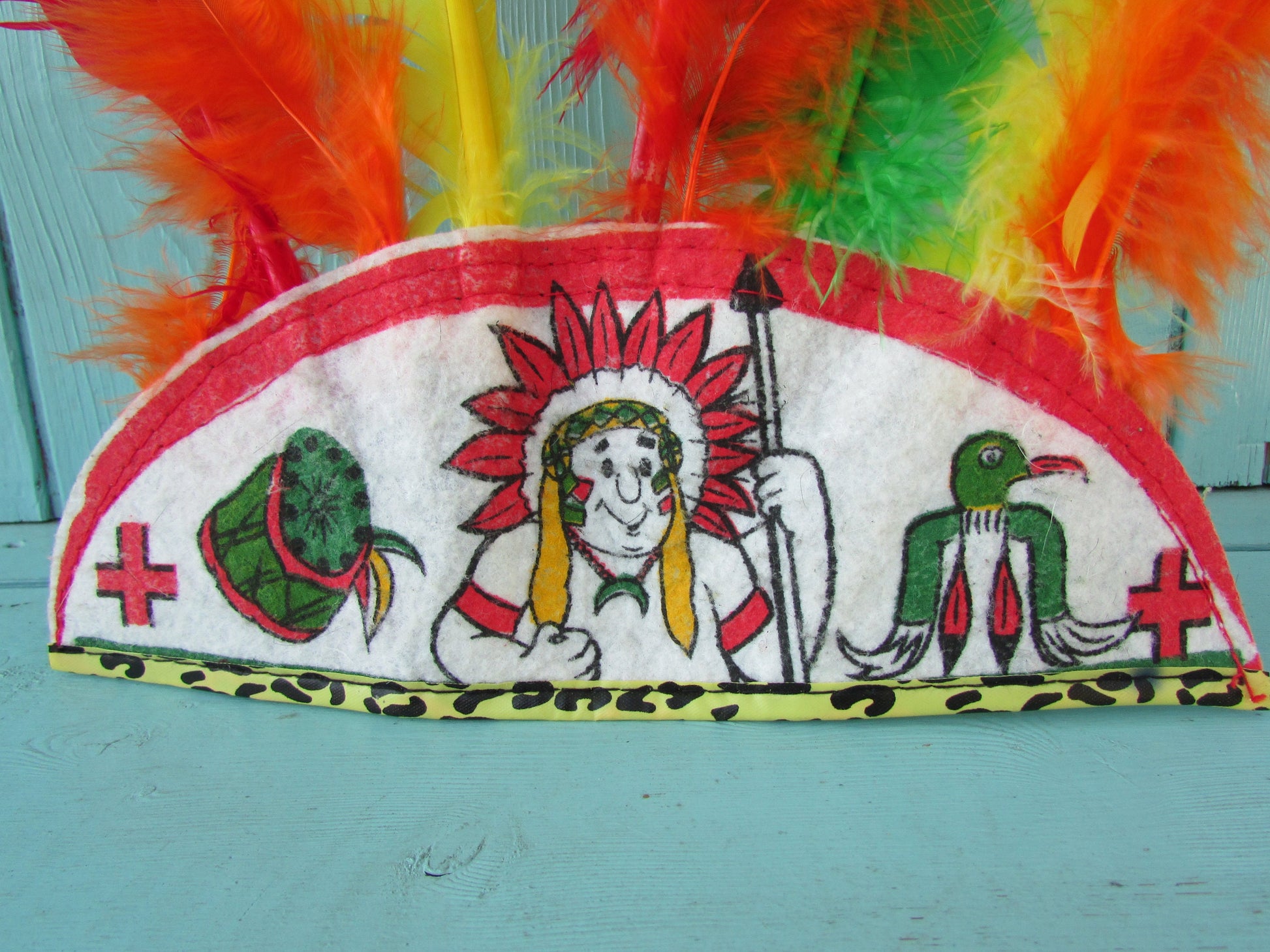Vintage child's fancy dress Native American chief headdress