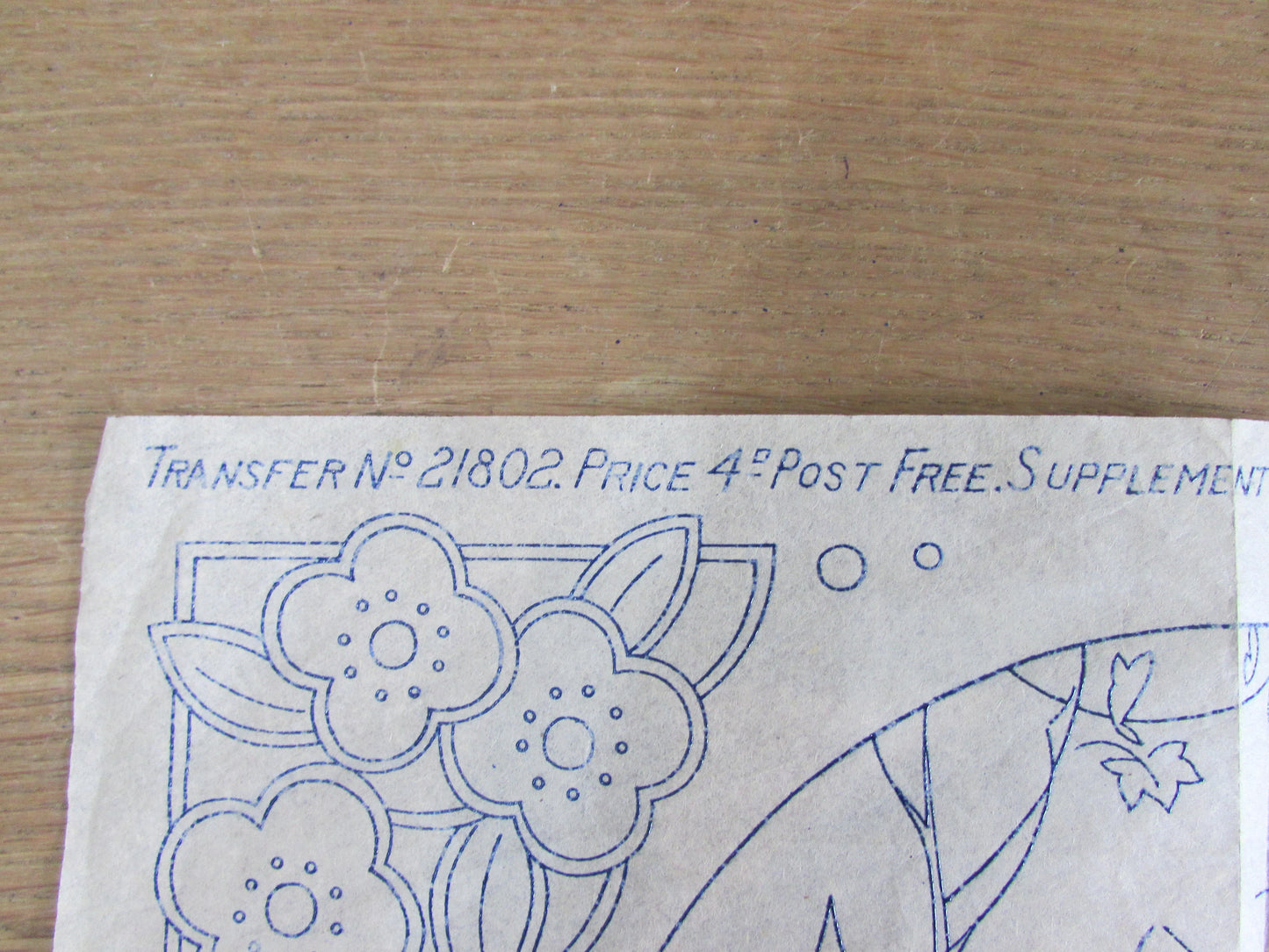 Unused vintage Weldon's Ladies Journal Jack & Jill  No.21802 embroidery transfer