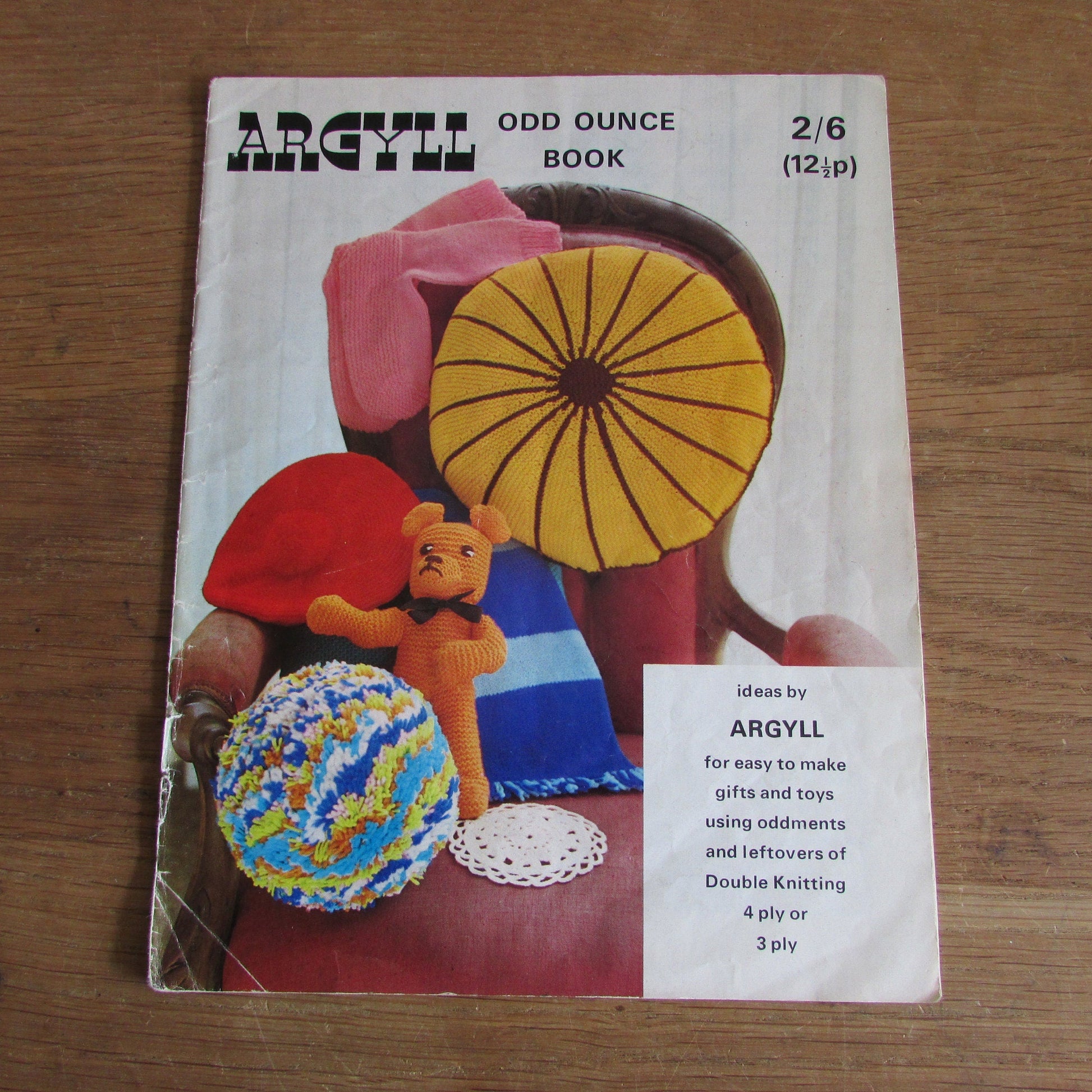 1960s Argyll Odd Ounce Book for Easy to Make Gifts & Toys..., designed by Pamela Finn and Frances Radley