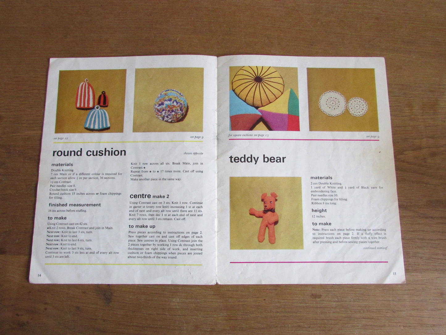 1960s Argyll Odd Ounce Book for Easy to Make Gifts & Toys..., designed by Pamela Finn and Frances Radley
