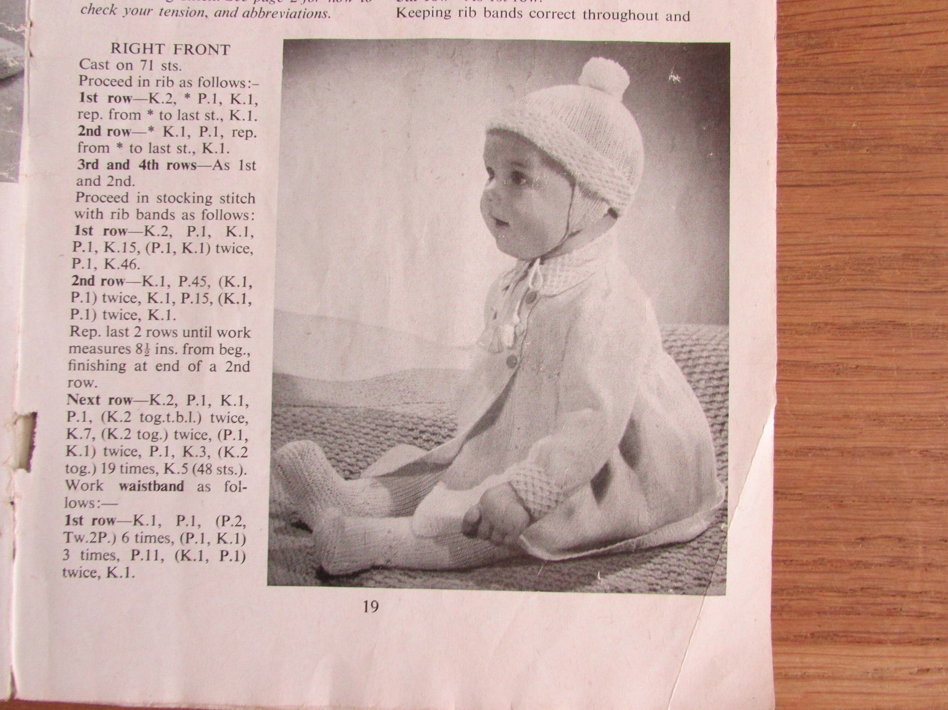 Vintage Patons & Baldwins Beehive Baby Book knitting pattern booklet