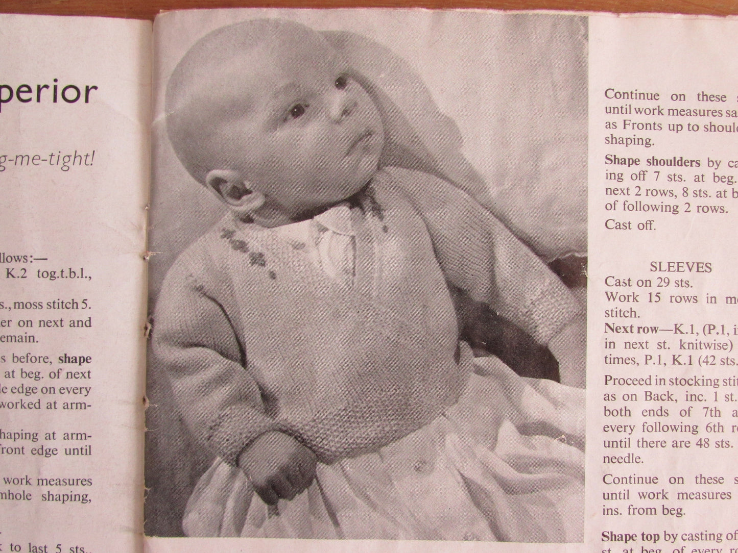 Vintage Patons & Baldwins Beehive Baby Book knitting pattern booklet