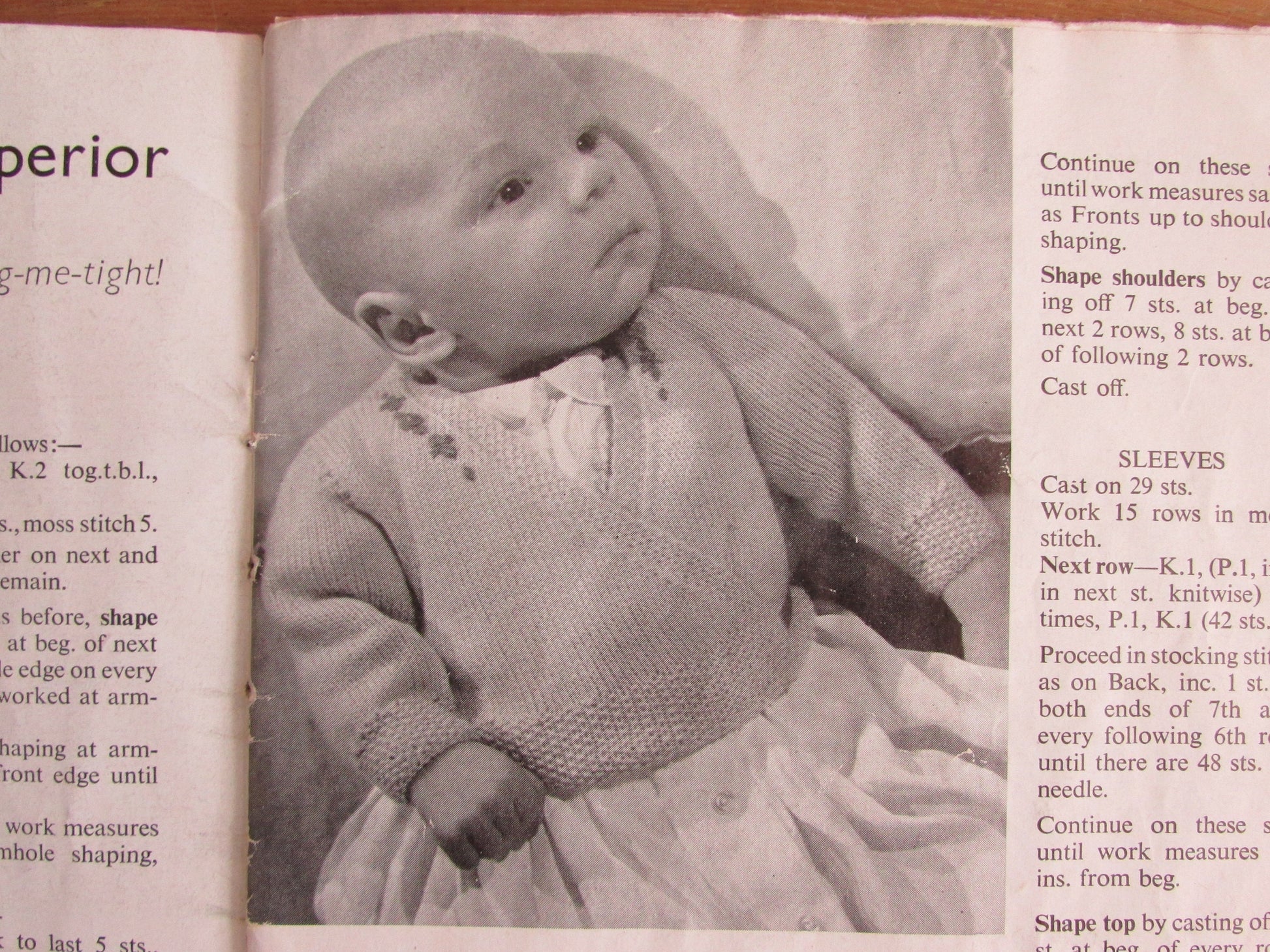 Vintage Patons & Baldwins Beehive Baby Book knitting pattern booklet
